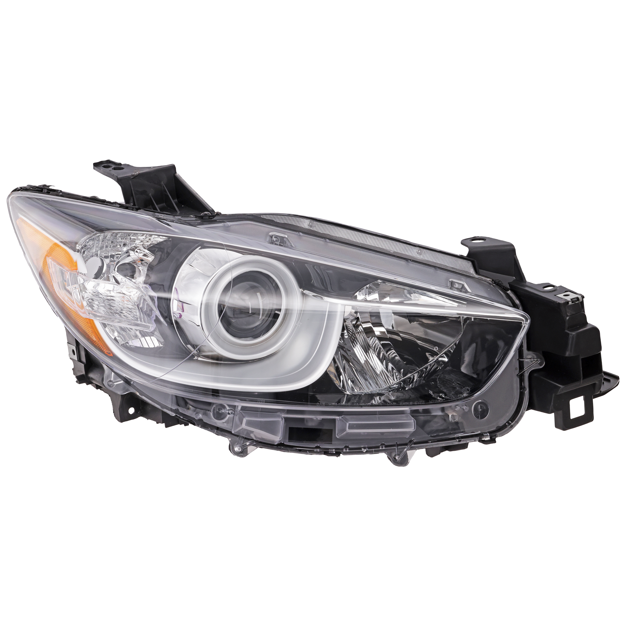 AM CX 5-13-16 HEAD LAMP RH Lens and Housing Halogen SKU REPMZ100103 Partslink MA2519146 OEM KJ0151031C