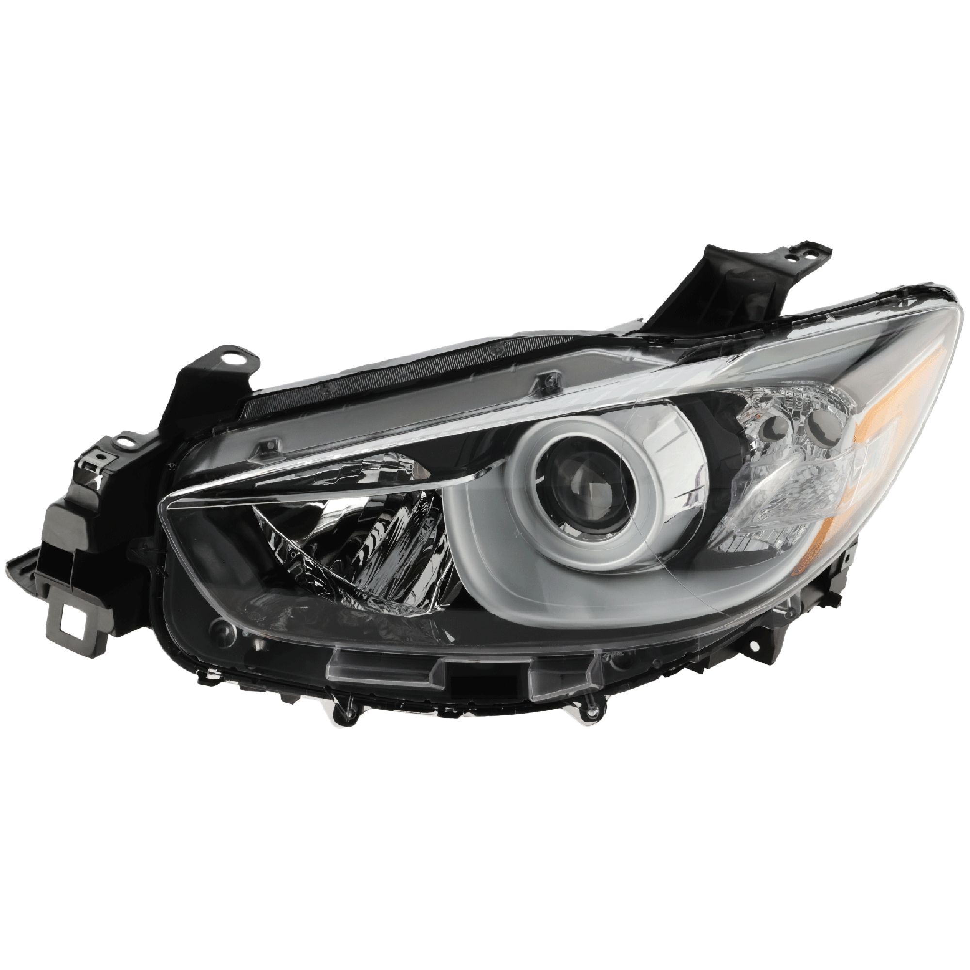 AM CX 5-13-16 HEAD LAMP LH Lens and Housing Halogen CAPA SKU REPMZ100104Q Partslink MA2518146C OEM KJ0151041C