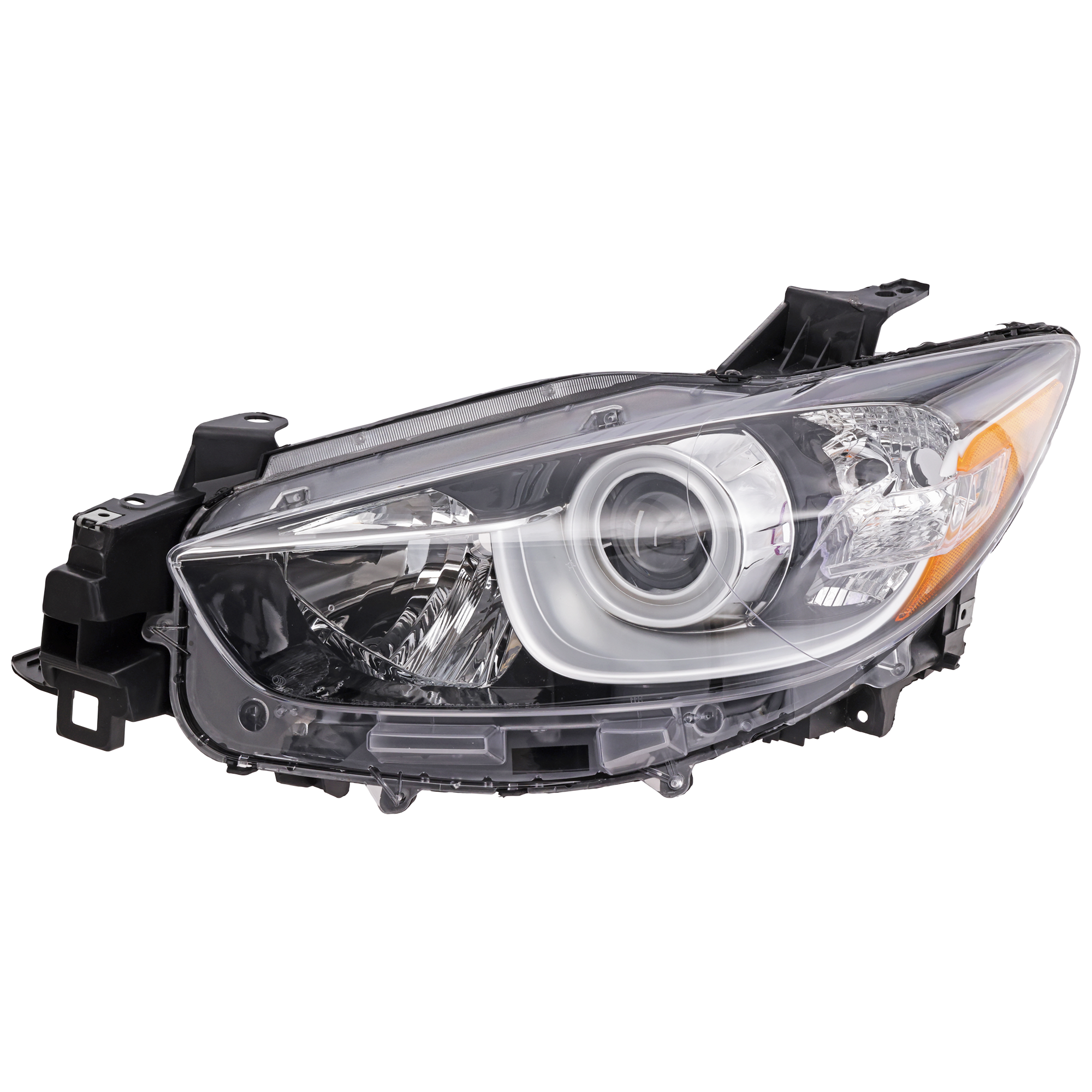 AM CX 5-13-16 HEAD LAMP LH Lens and Housing Halogen SKU REPMZ100104 Partslink MA2518146 OEM KJ0151041C