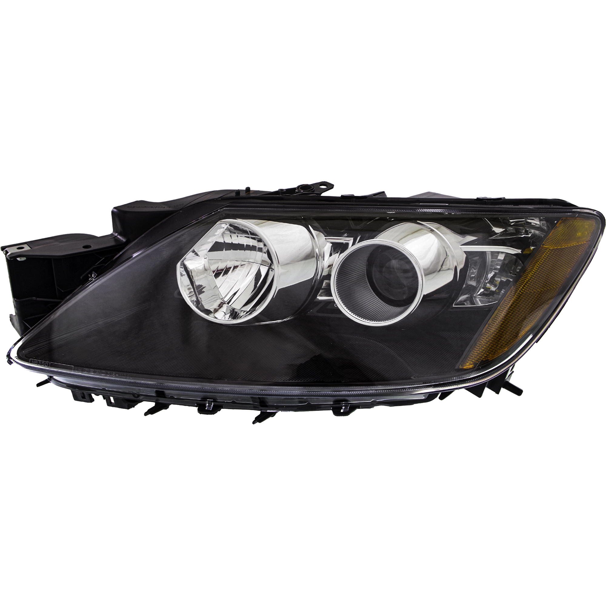 AM CX 7-12-12 HEAD LAMP LH Lens and Housing HID Xenon w o HID Kit SKU REPMZ100110 Partslink MA2518165 OEM EH4751041D