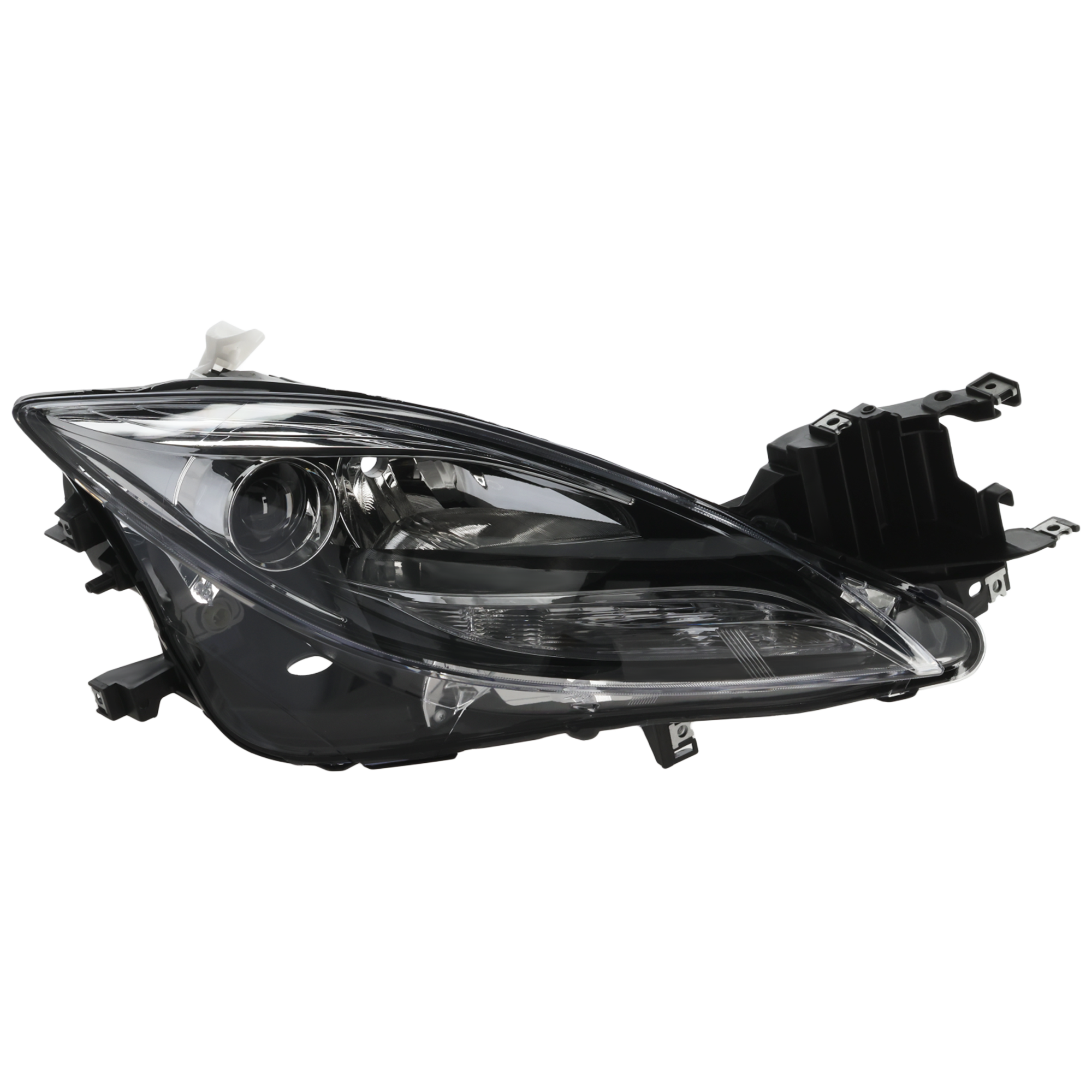 AM MAZDA 6-12-13 HEAD LAMP RH Lens and Housing Halogen CAPA SKU REPMZ100113Q Partslink MA2519141C OEM GEG1510K0E