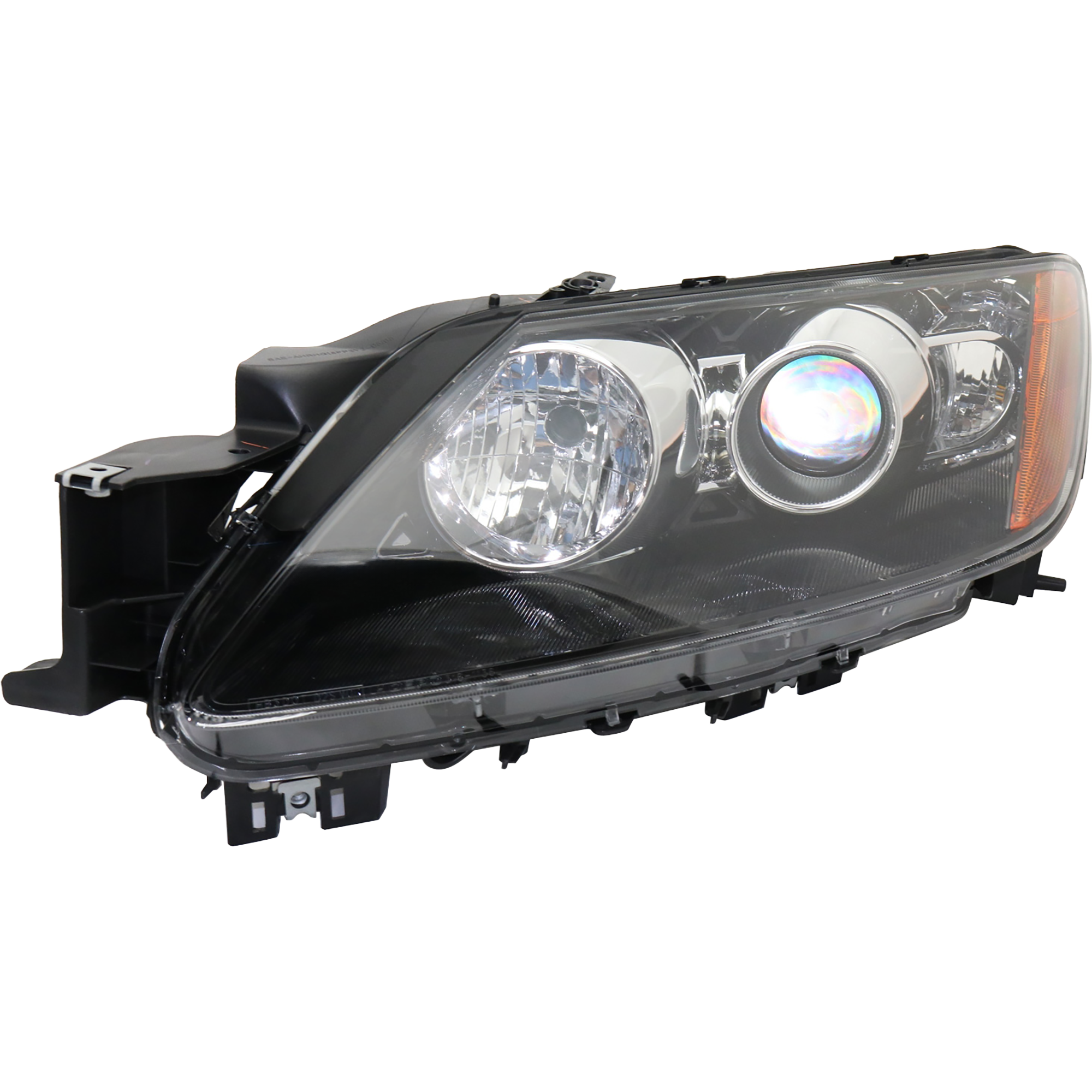 AM CX 7-10-11 HEAD LAMP LH Lens and Housing HID Xenon w o HID Kit SKU REPMZ100118 Partslink MA2518134 OEM EH4551041G