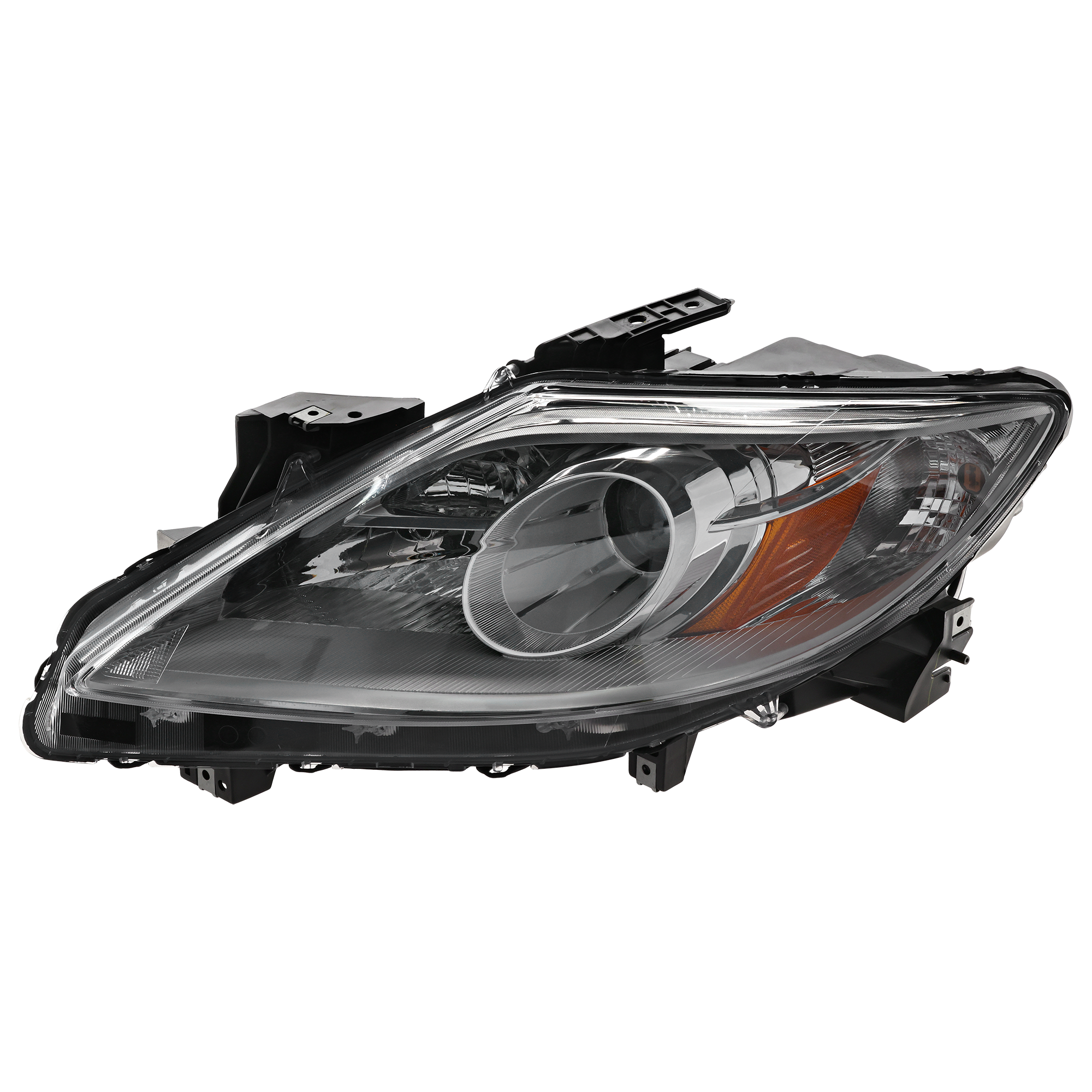 AM CX 9-10-12 HEAD LAMP LH Lens and Housing Halogen Exc. Grand Touring Model CAPA SKU REPMZ100124Q Partslink MA2518145C OEM TE69510L0C