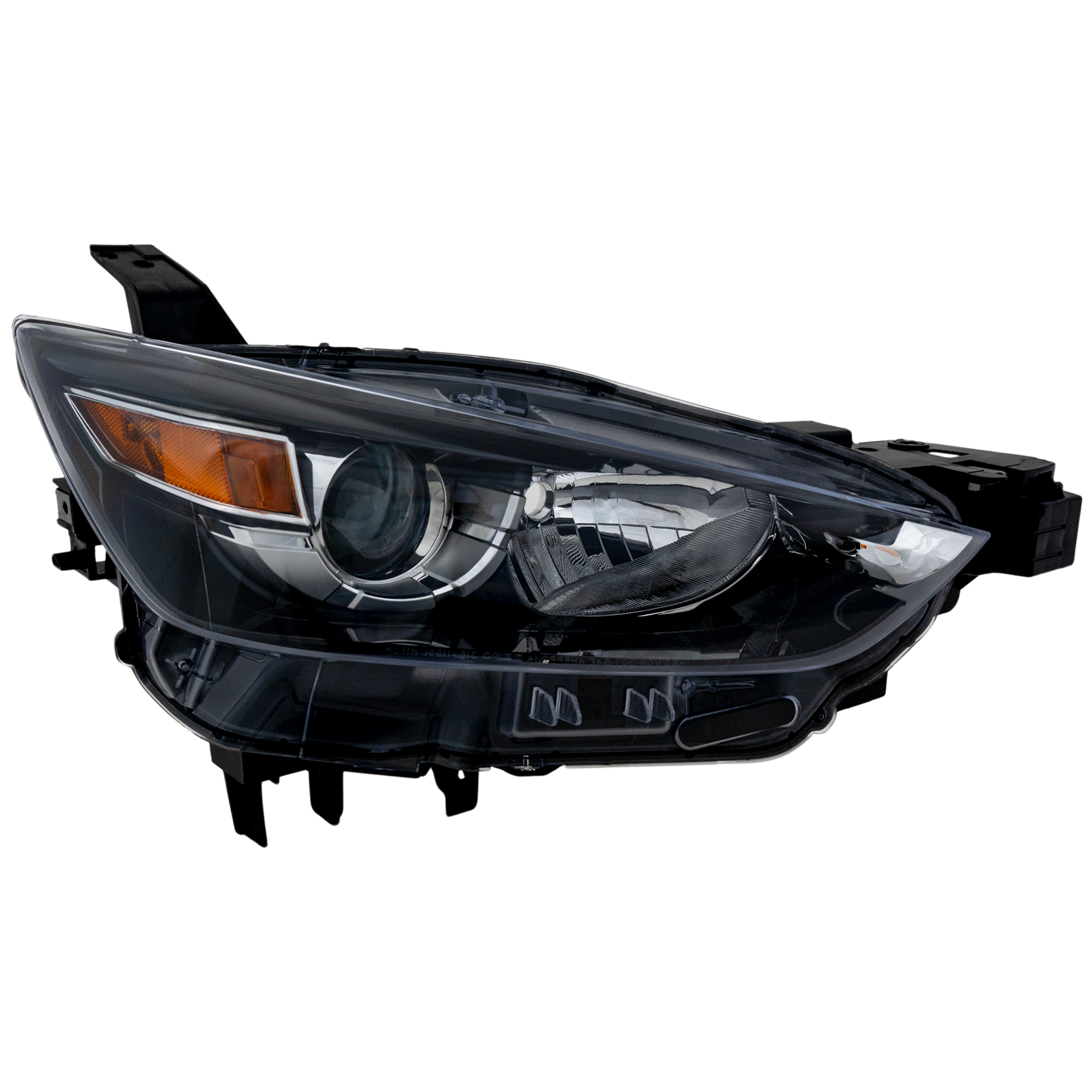 AM CX 3-16-22 HEAD LAMP RH Lens and Housing Halogen SKU REPMZ100131 Partslink MA2519173 OEM DB4N510K0A