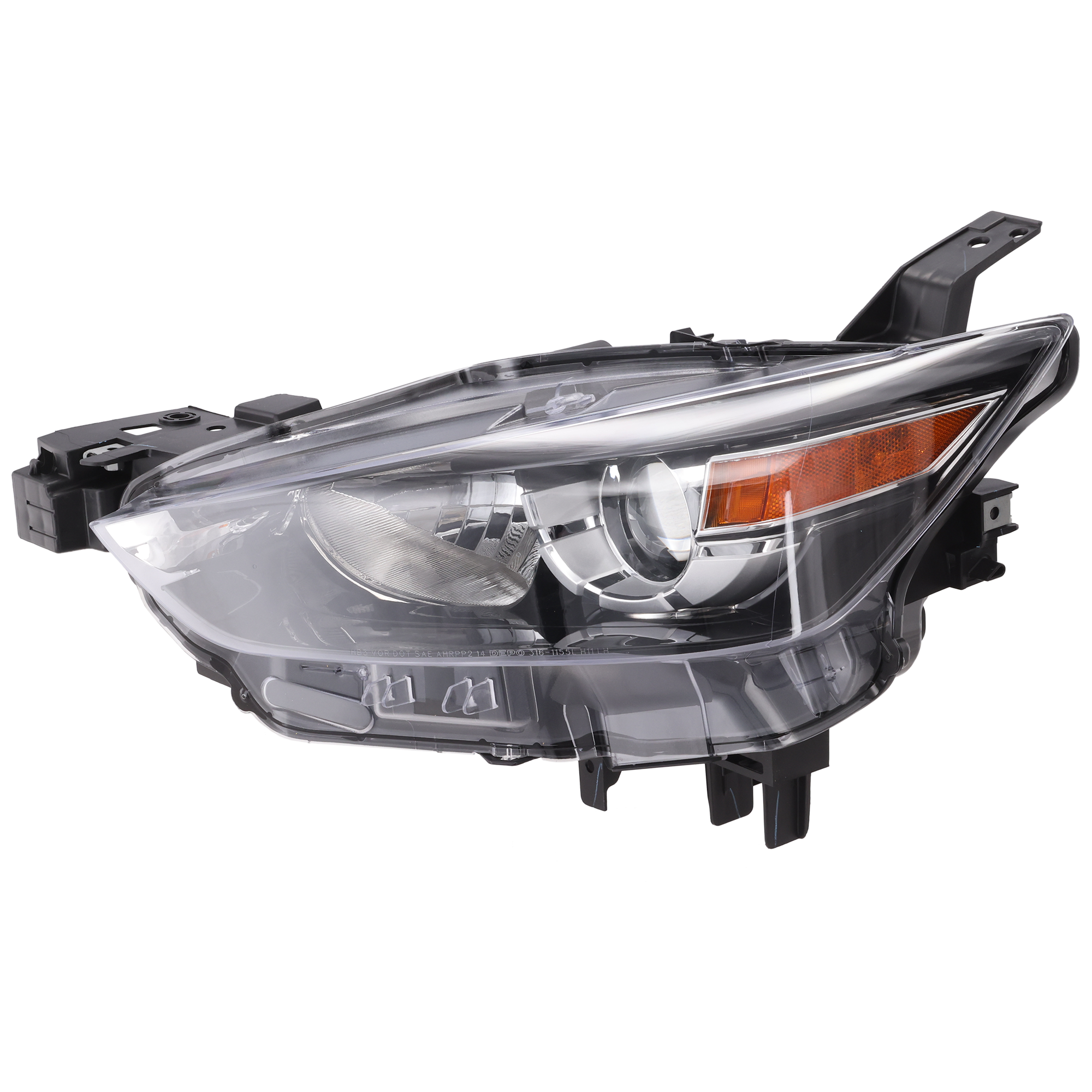AM CX 3-16-22 HEAD LAMP LH Lens and Housing Halogen CAPA SKU REPMZ100132Q Partslink MA2518173C OEM DB4N510L0A
