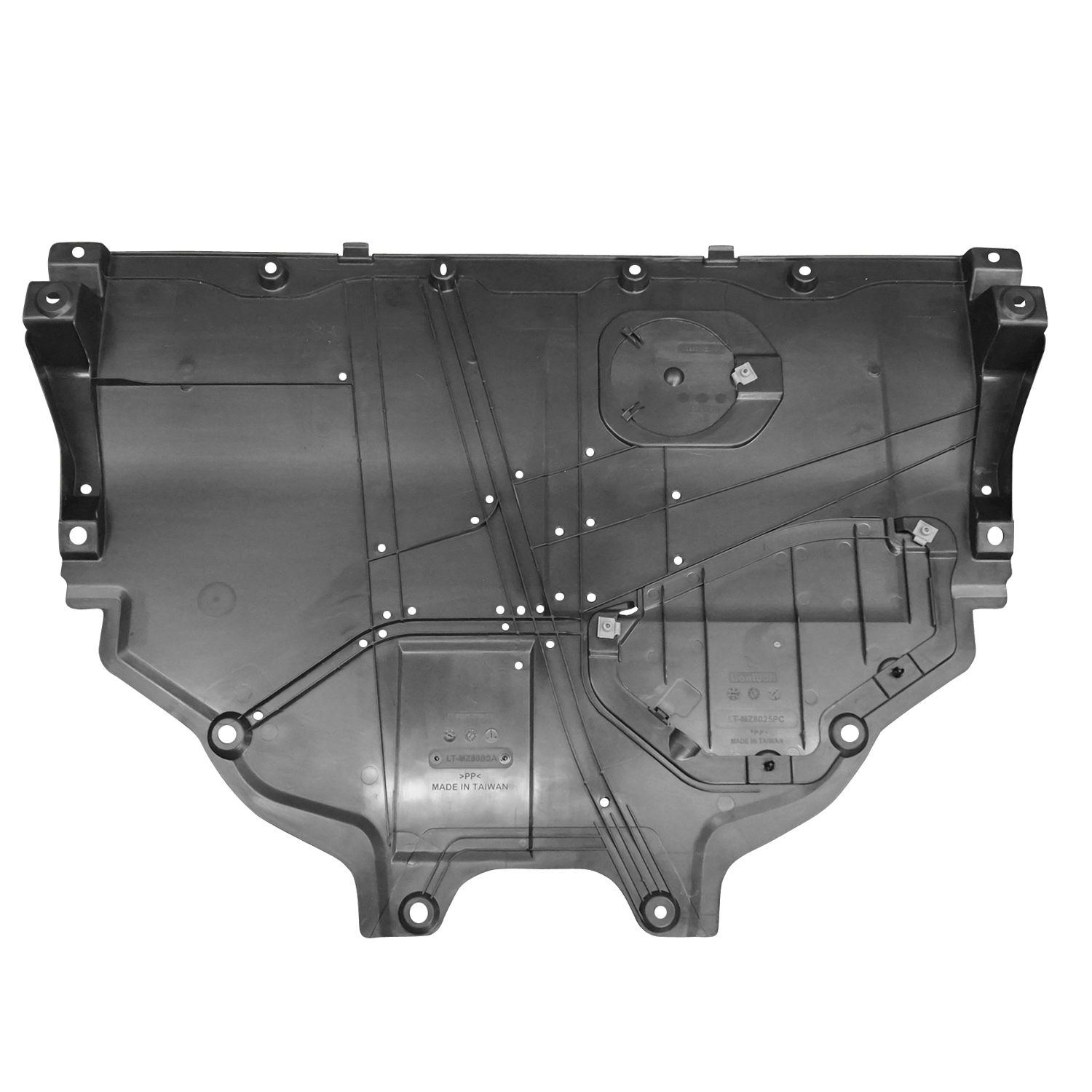 AM CX 5-13-24 CX 9-16-21 ENGINE SPLASH SHIELD Under Cover Assembly Rear w o Insulation Foam Injection Form CX 9 FWD CAPA SKU REPMZ310103Q Partslink MA1228118C OEM TK4856110