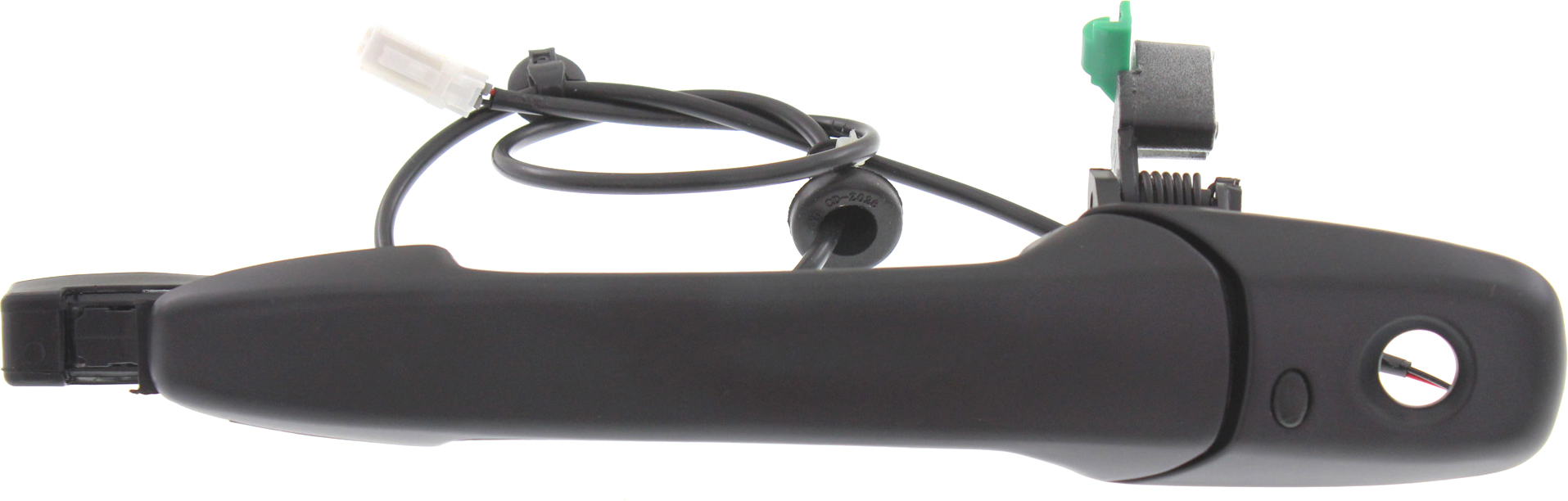 AM CX 9-07-13 FRONT EXTERIOR DOOR HANDLE LH Primed Black w Keyhole w Smart Entry SKU REPMZ462106 OEM EG2359410APZ
