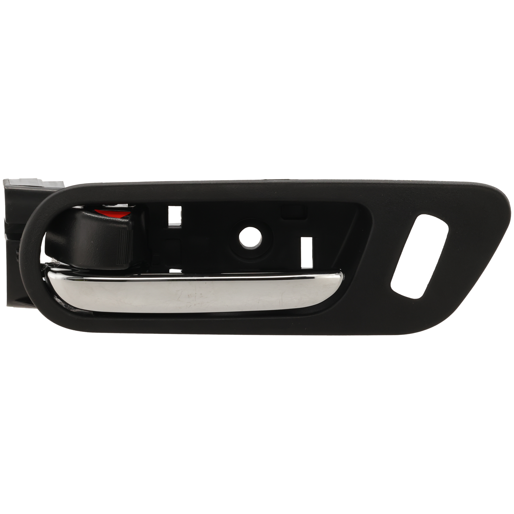 AM MAZDA 6-09-13 FRONT INTERIOR DOOR HANDLE LH Silver Lever + Black Housing Plastic w Chrome Trim SKU REPMZ462134 OEM GS3T5933002 GEA45933002