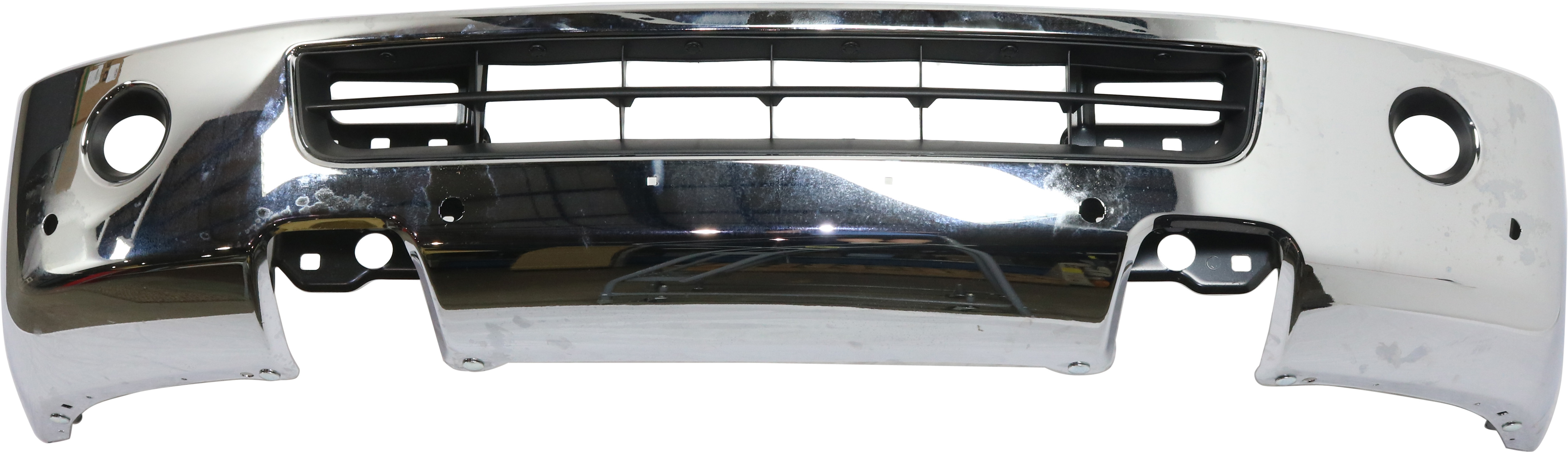 AM NV3500-12-21 FRONT BUMPER Chrome Passenger Van SL Model SKU REPN010115 Partslink NI1002147 OEM 620221PA2C