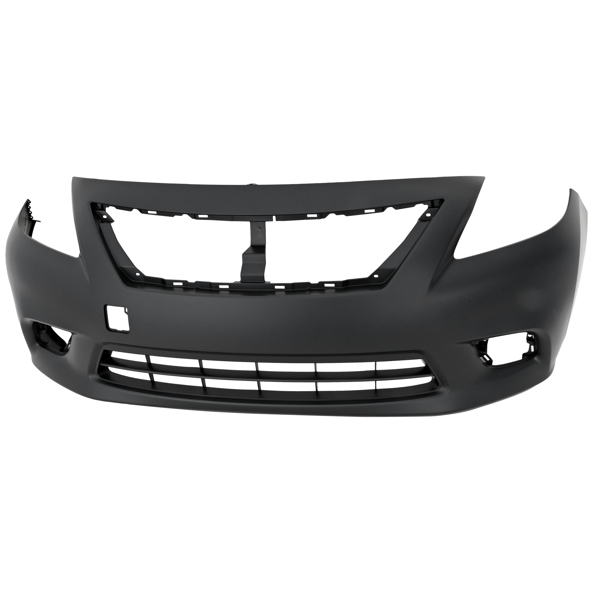 AM VERSA 12-14 FRONT BUMPER COVER Primed Manual Automatic 4 Speed Transmission Sedan SKU REPN010345P Partslink NI1000284 OEM FBM223BA0H