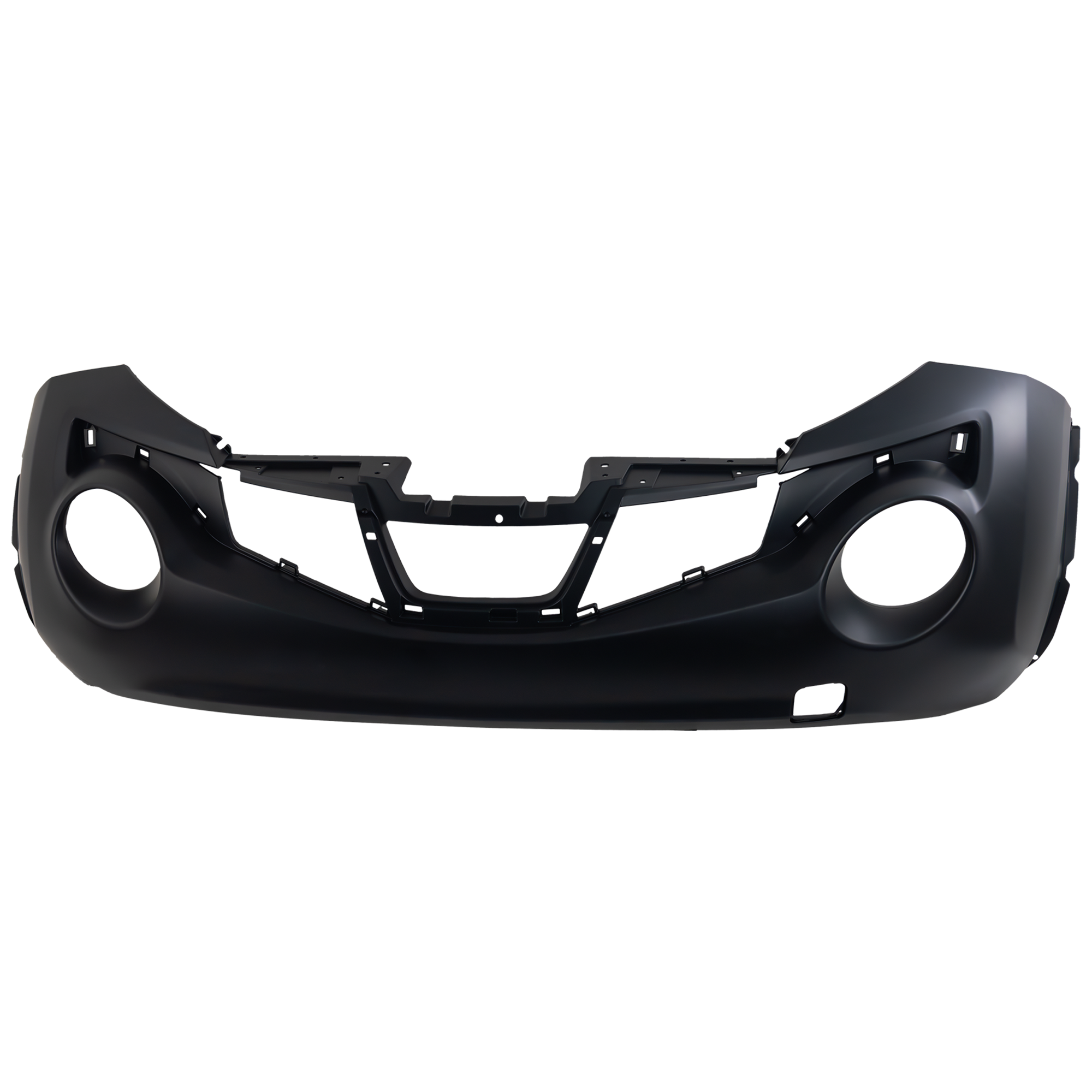 AM JUKE 11-12 FRONT BUMPER COVER Primed w Tow Hook Holes w o Tow Hook Cover CAPA SKU REPN010352PQ Partslink NI1000279C OEM FBM221KM5H