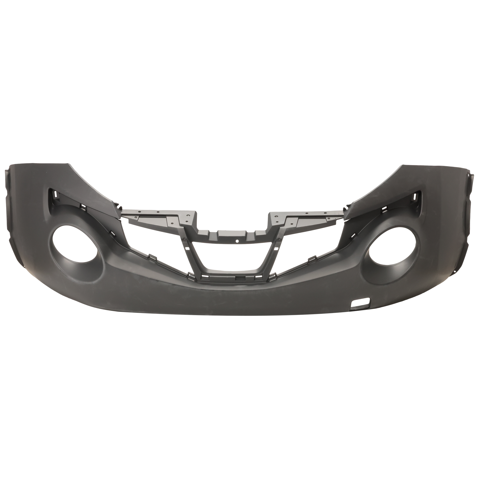 AM JUKE 11-14 FRONT BUMPER COVER Primed w Tow Hook Holes w o Tow Hook Cover SKU REPN010352P Partslink NI1000279 OEM FBM221KM5H