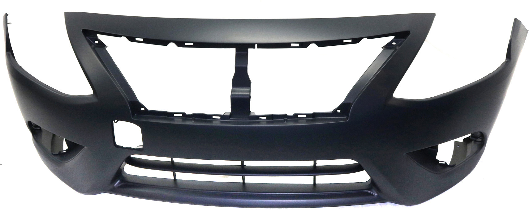 AM VERSA 15-18 FRONT BUMPER COVER Primed w o Chrome Insert CAPA SKU REPN010363PQ Partslink NI1000299C OEM FBM229KM0J