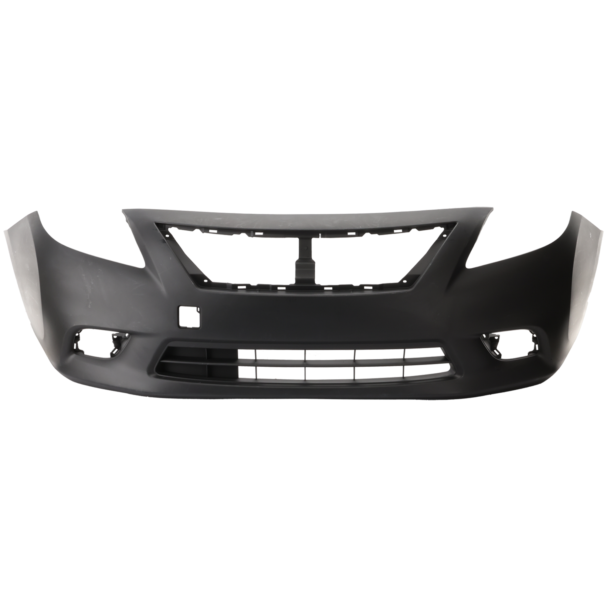 AM VERSA 13-14 FRONT BUMPER COVER Primed Automatic CVT SKU REPN010374P Partslink NI1000291 OEM FBM229KA0J