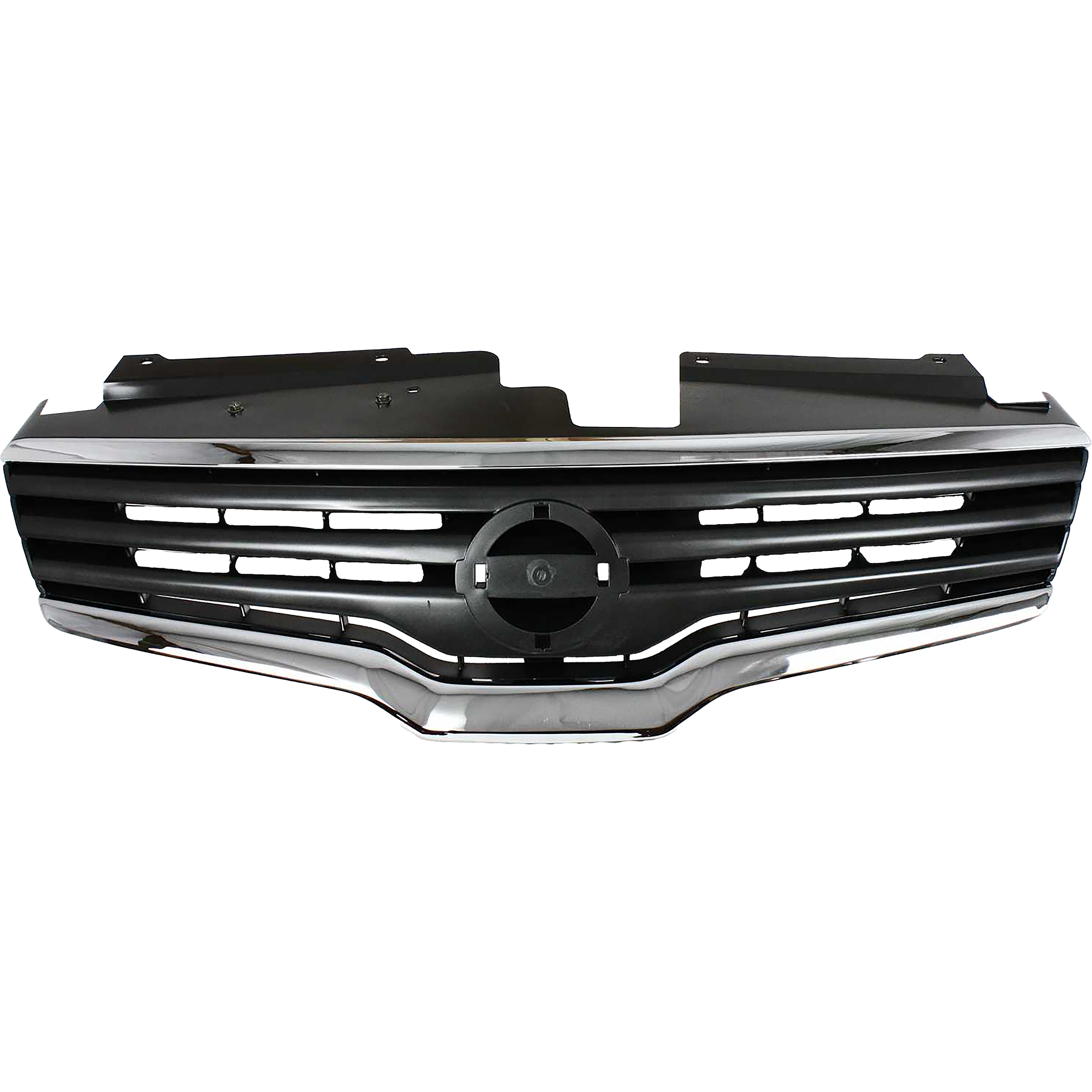 AM ALTIMA 07-09 GRILLE Chrome Shell Painted Dark Gray Insert Sedan SKU REPN070102 Partslink NI1200221 OEM 62070ZN50A