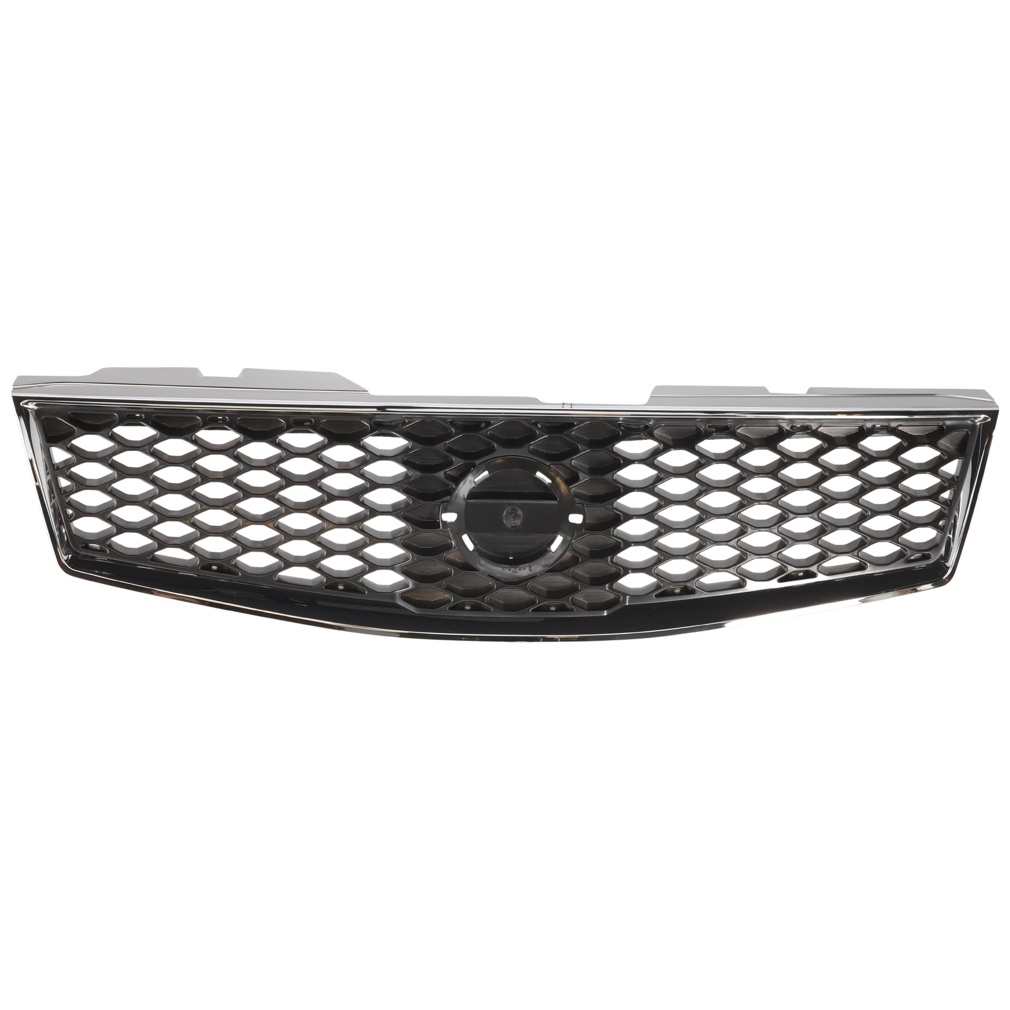 AM SENTRA 07-12 GRILLE Chrome Shell Painted Dark Gray Insert SR 2.0-2.5L Eng SKU REPN070107 Partslink NI1200235 OEM 62070ZE90B