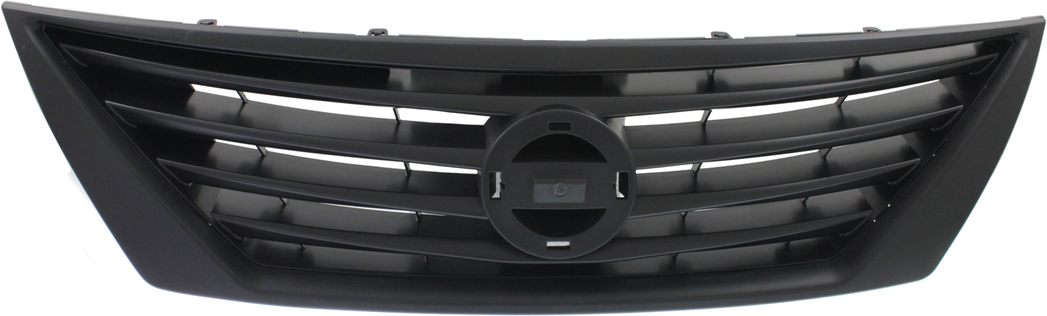 AM VERSA 12-14 GRILLE Textured Gray Shell and Insert w o Chrome Trim Sedan SKU REPN070142 Partslink NI1200246 OEM 623103BA0A