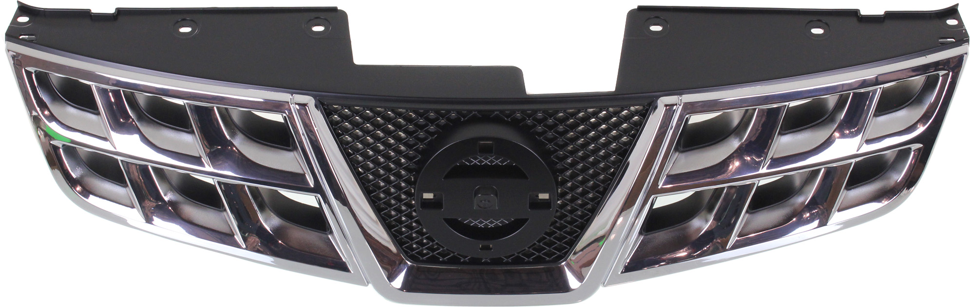 AM ROGUE 11-13 ROGUE SELECT 14-15 GRILLE Chrome Shell Black Insert w o Front View Camera SKU REPN070147 Partslink NI1200249 OEM 623101VK0A