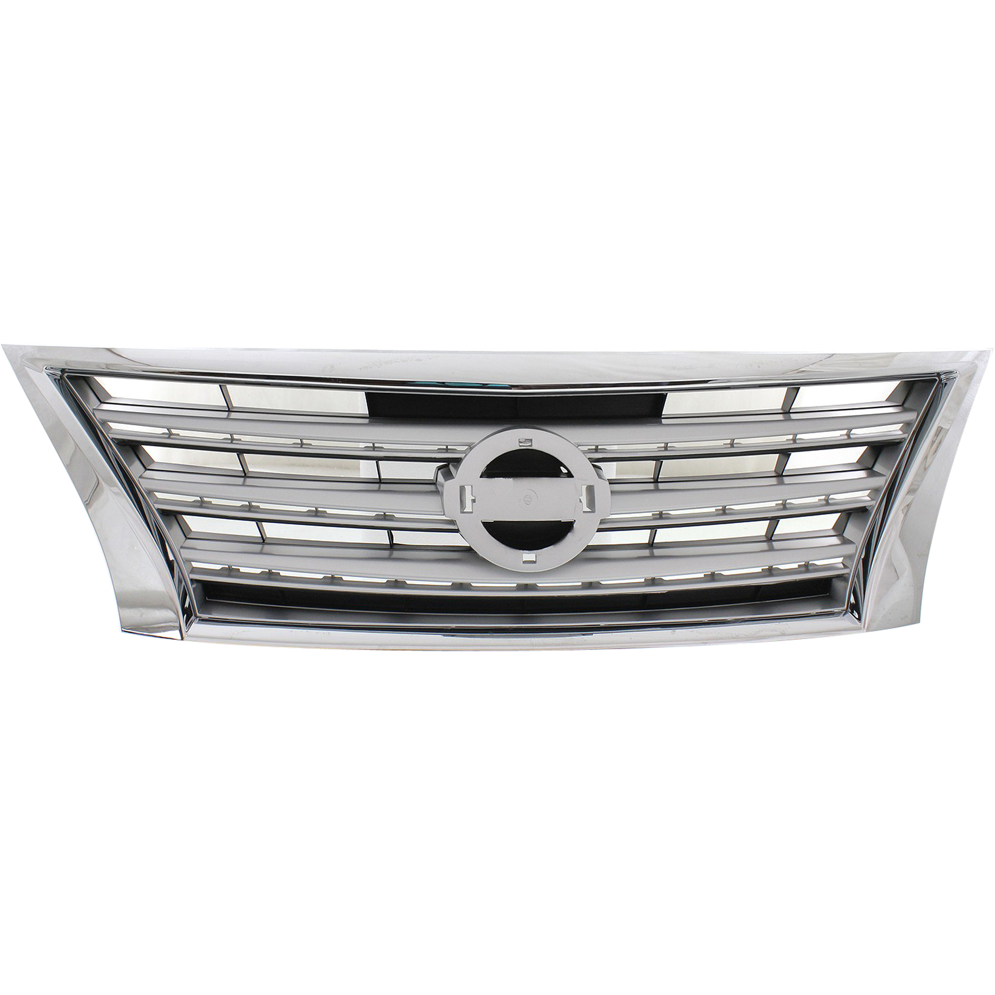 AM SENTRA 13-15 GRILLE Chrome Shell Painted Silver Insert Standard Type S SL SV Models SKU REPN070149 Partslink NI1200252 OEM 623103SH0A