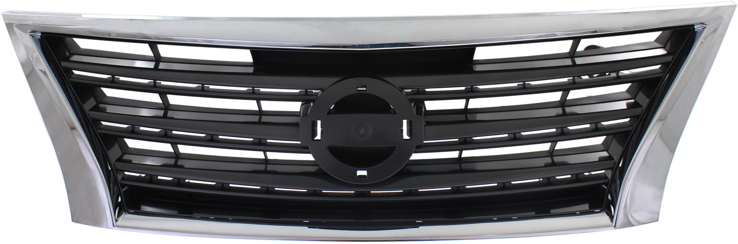 AM SENTRA 13-15 GRILLE Chrome Shell Dark Gray Insert Sport Type SR Models SKU REPN070152 Partslink NI1200253 OEM 623103RM0A