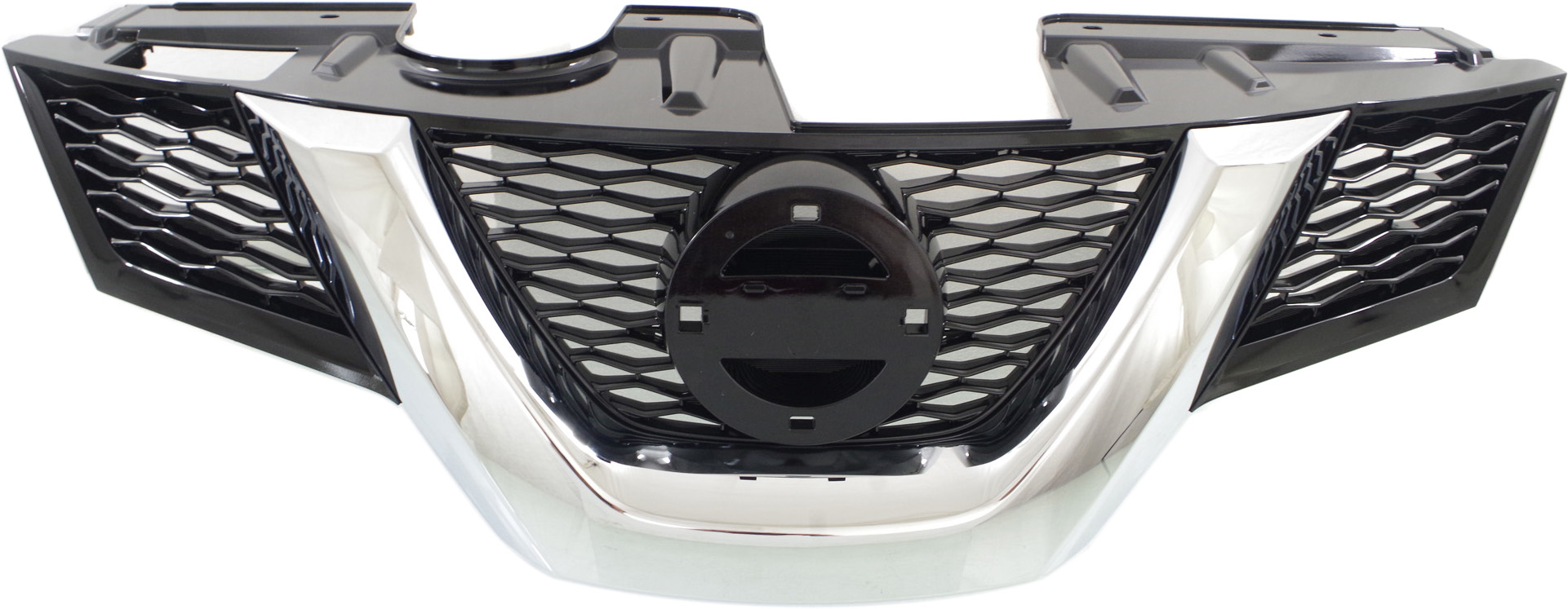 AM ROGUE 14-15 GRILLE Painted Black Chr Mldng w o Hole S SV w o Premium Pkg Model USA Built To 3-15 CAPA SKU REPN070157Q Partslink NI1200258C OEM 623104BA0A