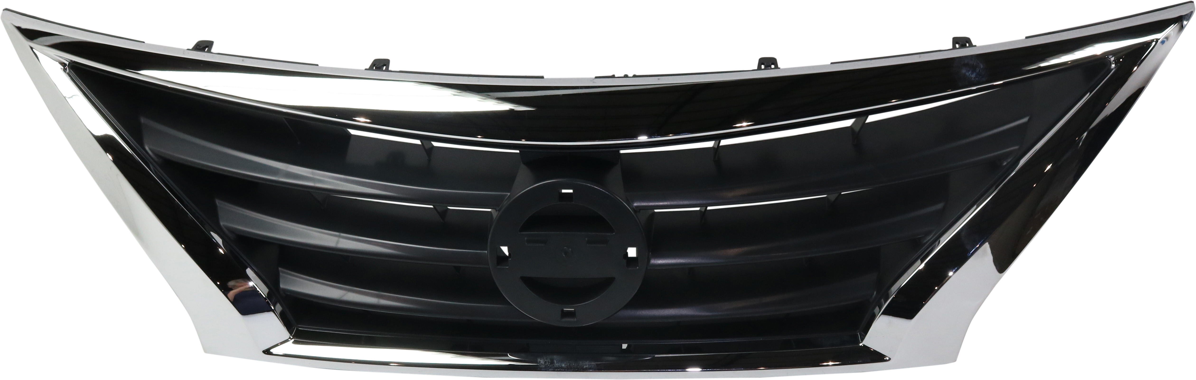 AM VERSA 15-19 GRILLE Chrome Shell Painted Black Insert CAPA SKU REPN070159Q Partslink NI1200261C OEM 623109KM0D 623109KM0A