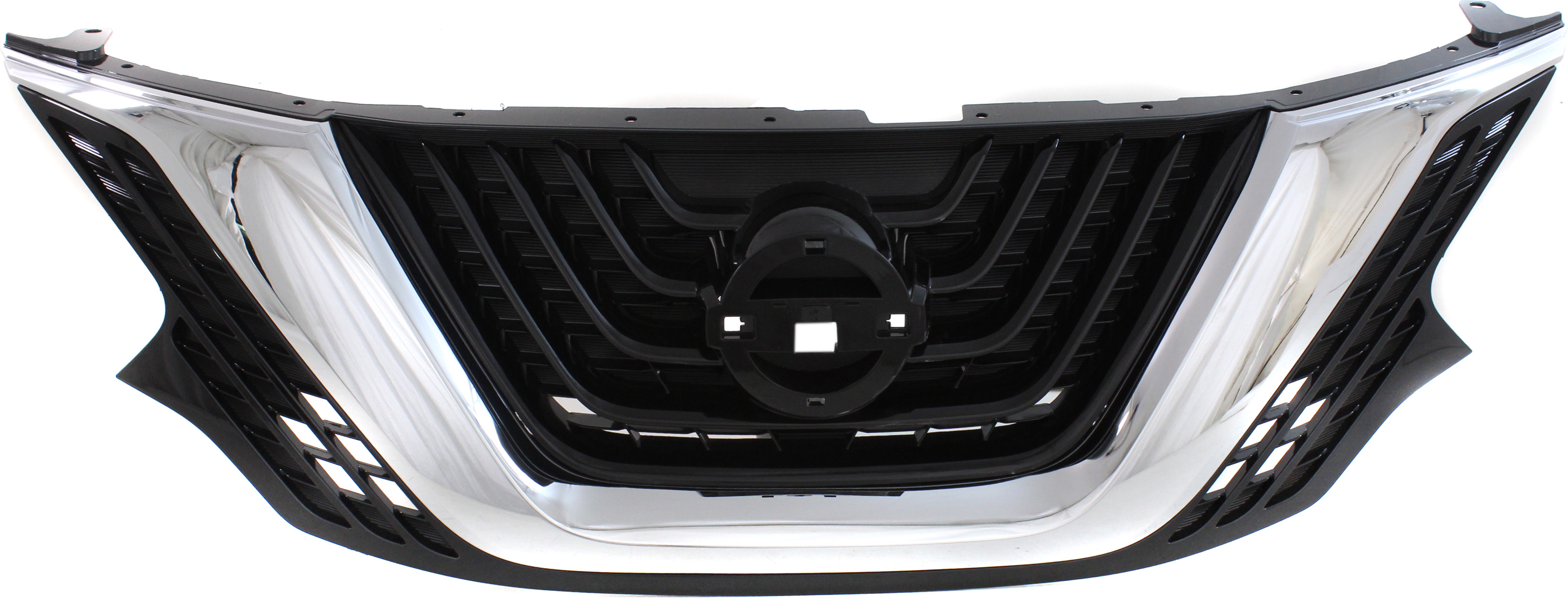 AM MURANO 15-18 GRILLE Chrome Shell Painted Black Insert Exc. Hybrid Model w o Midnight Special Edition Package CAPA SKU REPN070160Q Partslink NI1200278C OEM 623109UA8A