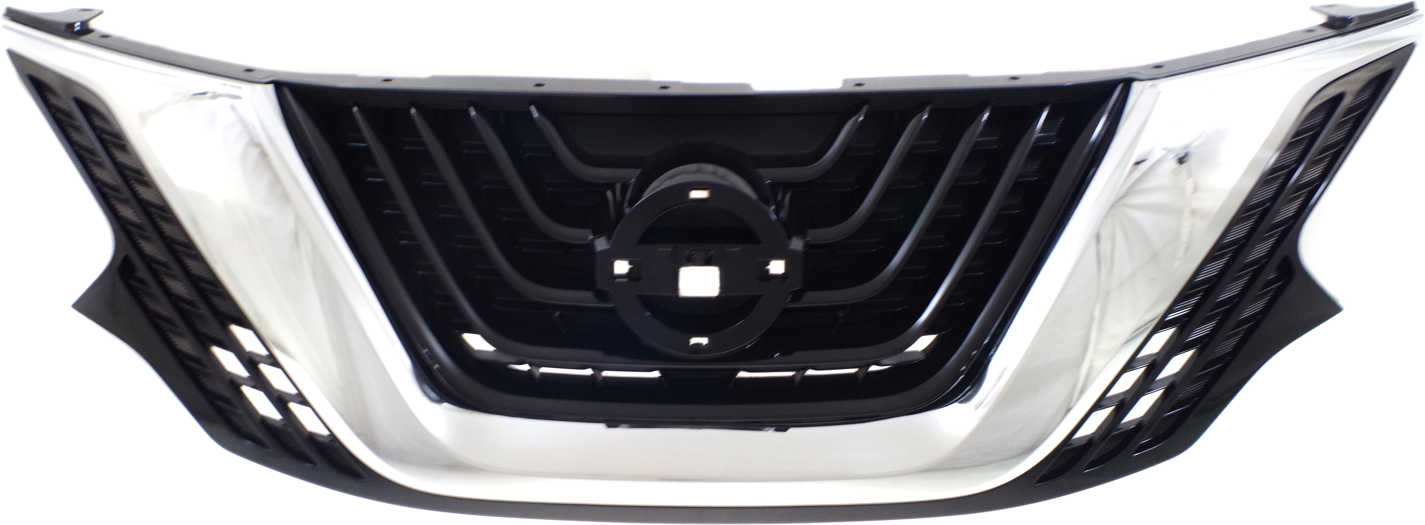 AM MURANO 15-18 GRILLE Chrome Shell Painted Black Insert Exc. Hybrid Model w o Midnight Special Edition Package SKU REPN070160 Partslink NI1200278 OEM 623109UA8A