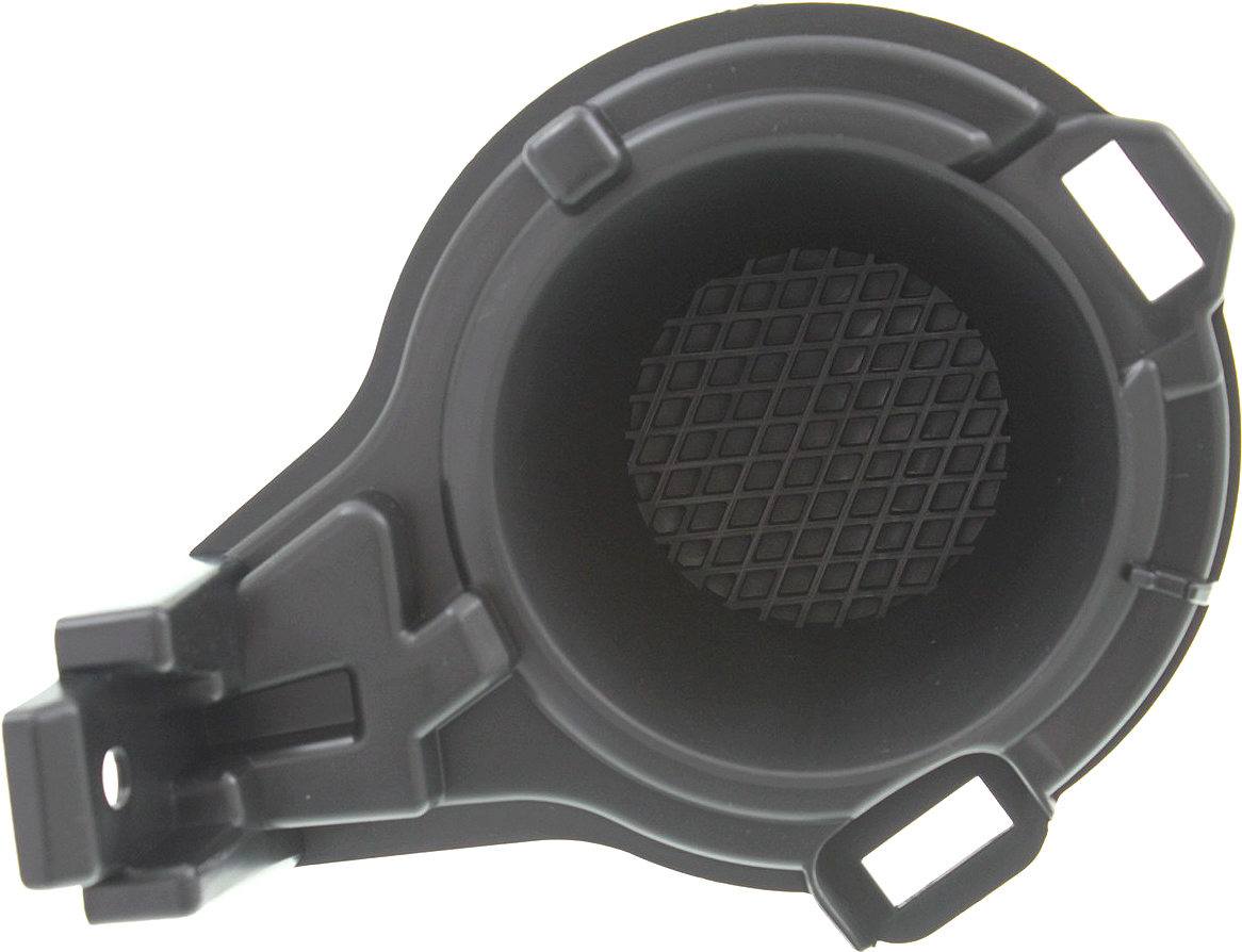AM JUKE 11-14 FOG LAMP COVER LH Finisher Matte Black w o Fog Light Hole S SL SV Models SKU REPN108634 Partslink NI1038122 OEM 622571KA0C