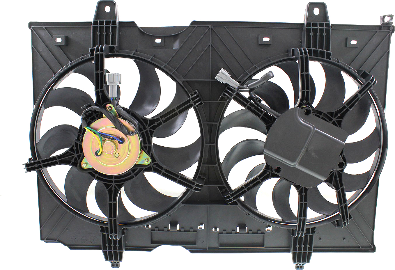AM ROGUE 08-13 ROGUE SELECT 14-15 RADIATOR FAN SHROUD ASSEMBLY Dual Fan SKU REPN160907 Partslink NI3115137 OEM 21481JG70A