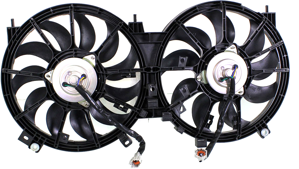 AM MURANO 09-14 QUEST 11-17 RADIATOR FAN SHROUD ASSEMBLY 3.5L Eng Dual Fan SKU REPN160908 Partslink NI3115138 OEM 214811AA0A 214811AA0B