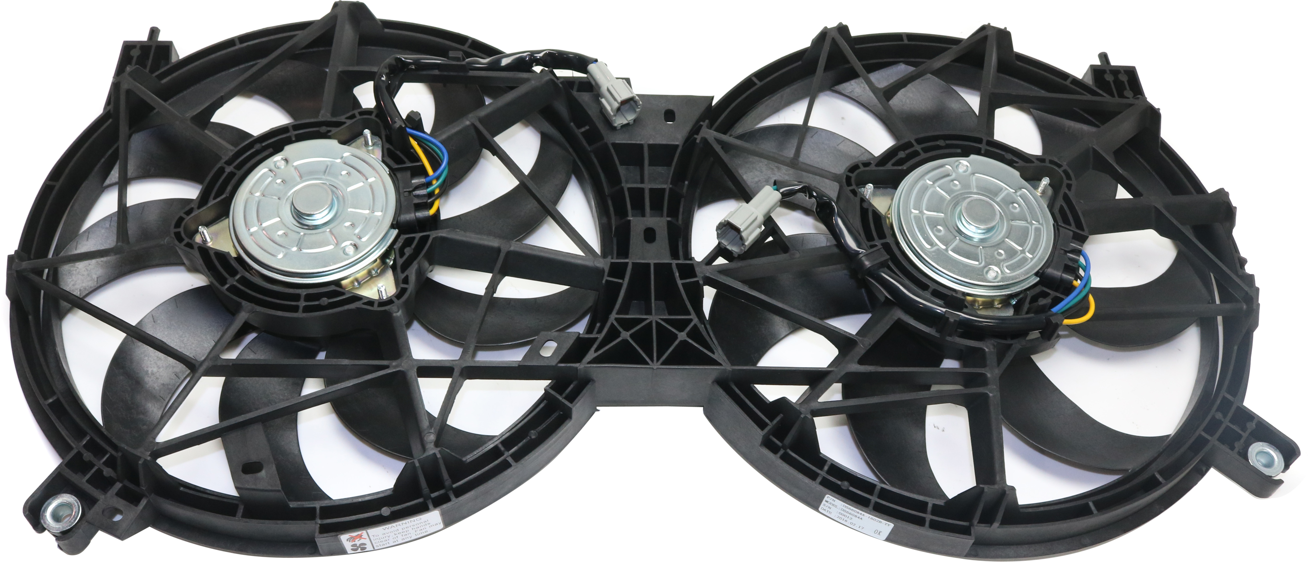 AM MURANO 15-24 RADIATOR FAN ASSEMBLY Dual Fan Exc. Hybrid Model SKU REPN160917 Partslink NI3115152 OEM 214815AA1A