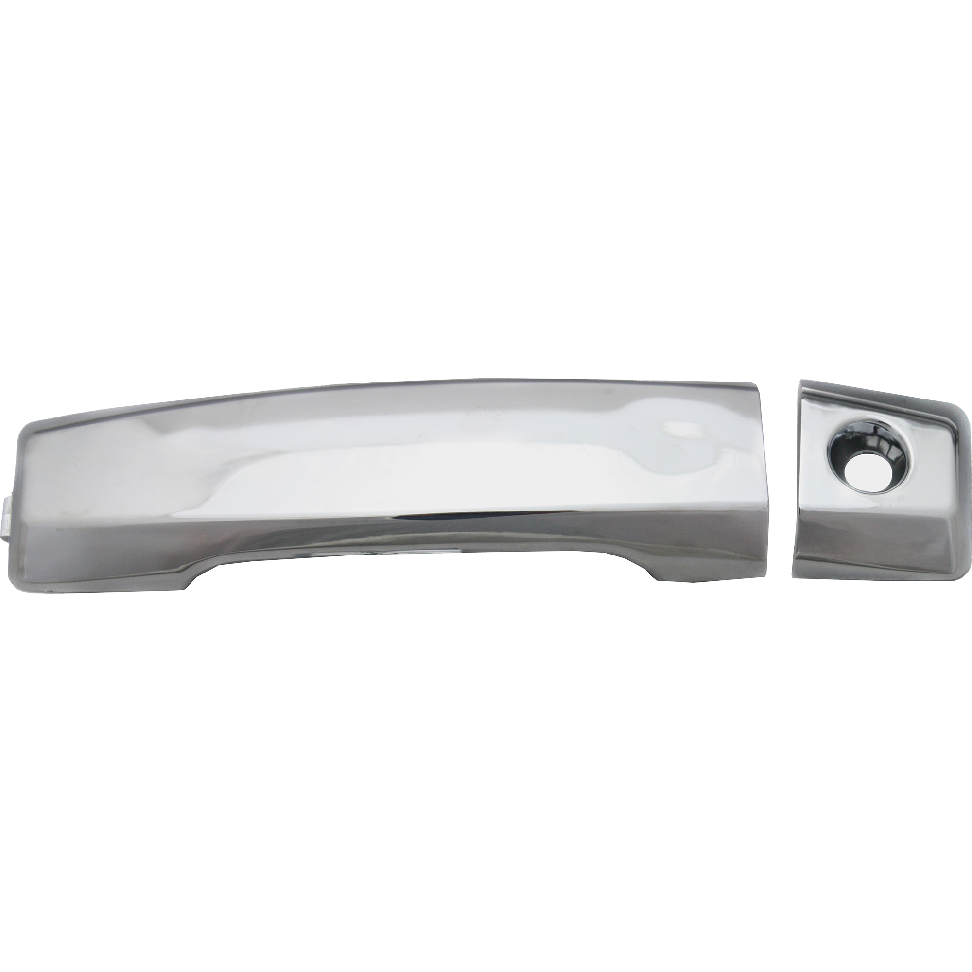 AM TITAN 04-15 FRONT EXTERIOR DOOR HANDLE LH All Chrome Handle+Cap w Keyhole SKU REPN462346 Partslink FDH010267 OEM 80640ZC00A 80647ZC00A
