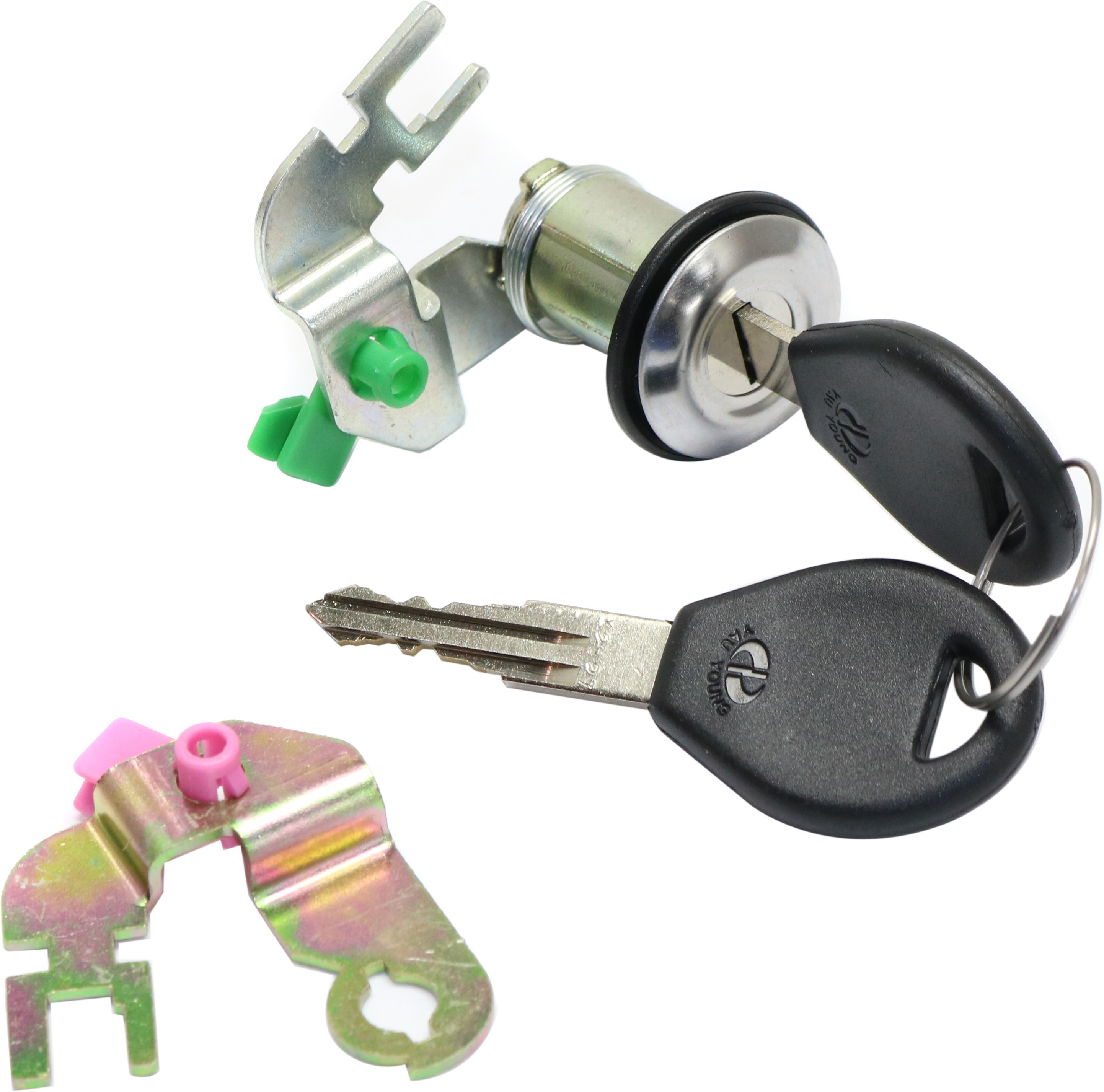 AM NISSAN PICKUP 95-97 DOOR LOCK CYLINDER Silver w Keys SKU REPN507201 OEM 8060001G87-8060057G86-8060101G