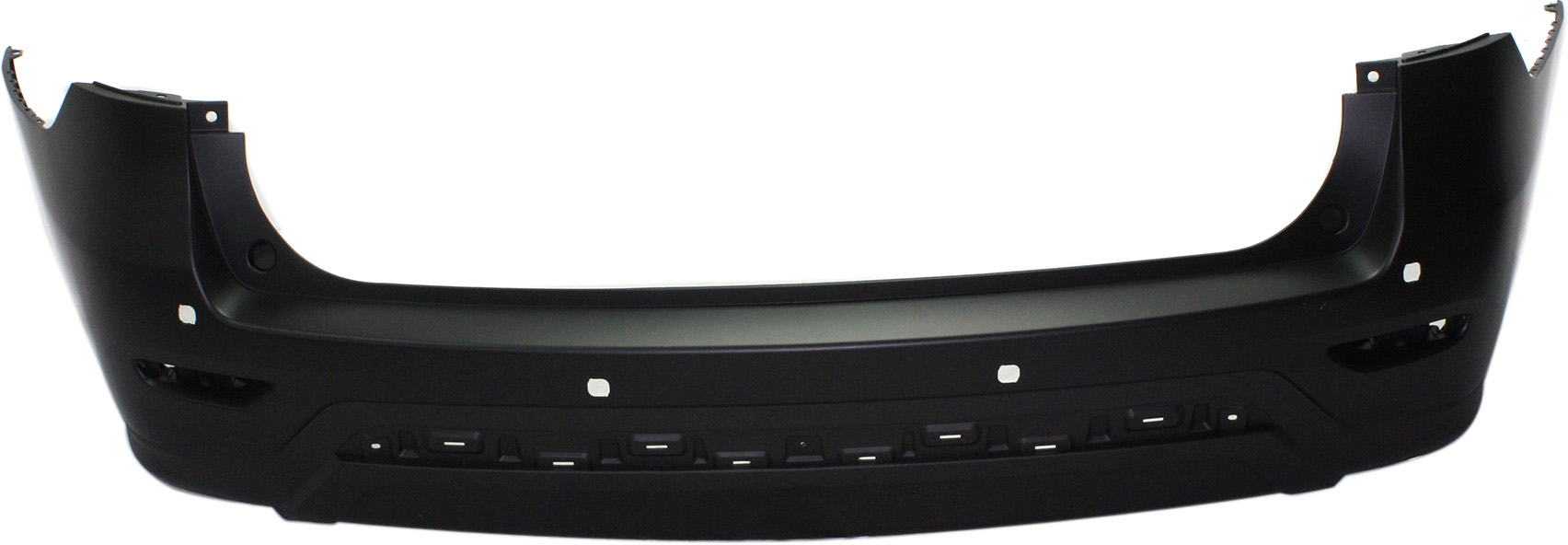 AM PATHFINDER 13-16 REAR BUMPER COVER Primed w Object Sensor Holes w o Towing Hitch Holes Non Hybrid 14-14 Hybrid Model SKU REPN760147P Partslink NI1100290 OEM 850223KA1H
