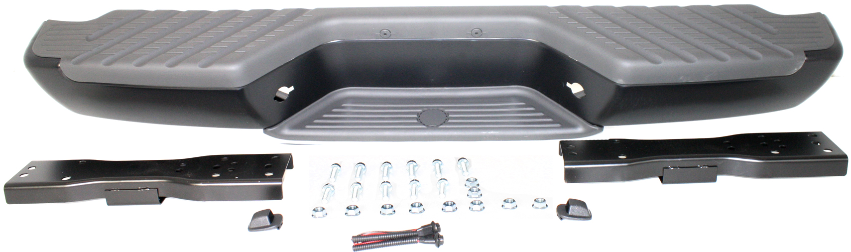 AM FRONTIER 98-04 STEP BUMPER FACE BAR AND PAD Black w Pad Provision w Mounting Bracket SKU REPN764901 Partslink NI1102135 OEM 850108B428