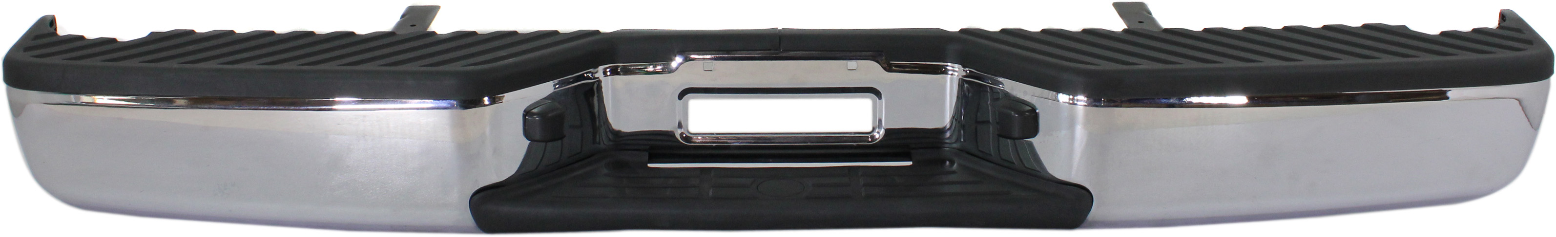 AM TITAN 04-15 STEP BUMPER FACE BAR AND PAD w Pad Provision w o Mounting Bracket Chrome All Cab Types w o PDC Snsr Holes SKU REPN823708 Partslink NI1103109 NI1103116 OEM 850108S125 PFM 850229FM0C PFM