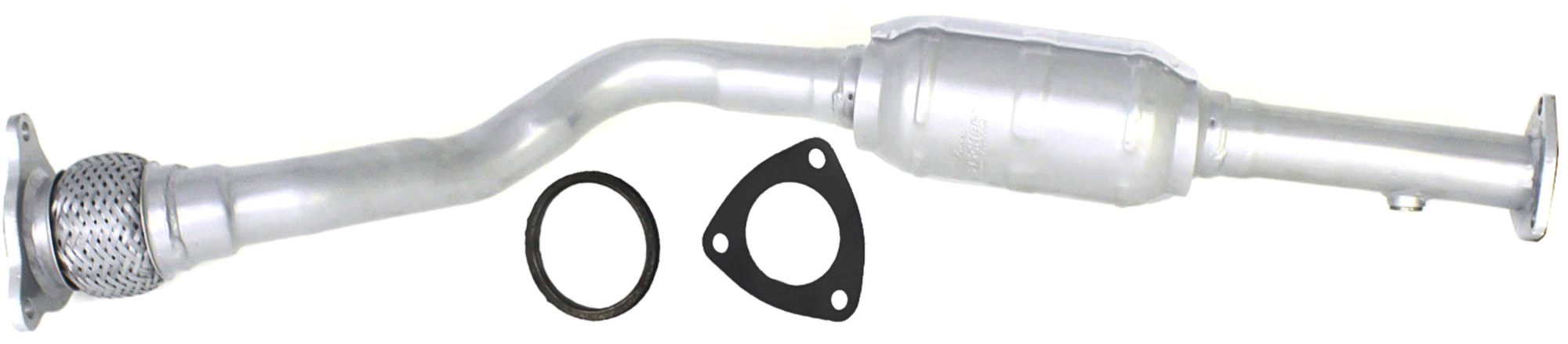 AM SUNFIRE 02-05 CATALYTIC CONVERTER Powdercoated Silver New 3 Bolt Inlet Outlet Flange w Heat S SKU REPO960301