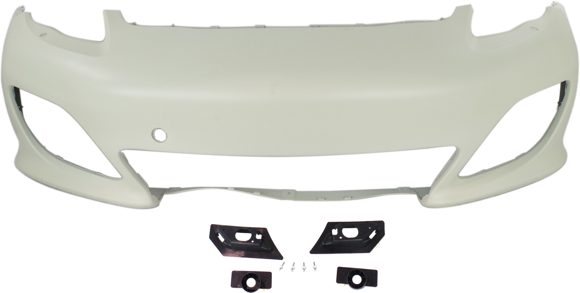 AM PANAMERA 11-13 FRONT BUMPER COVER Primed w Sport Pkg w HLW Holes w o Park Assist Snsr Holes SKU REPP010332P Partslink PO1000173 OEM 97050591125
