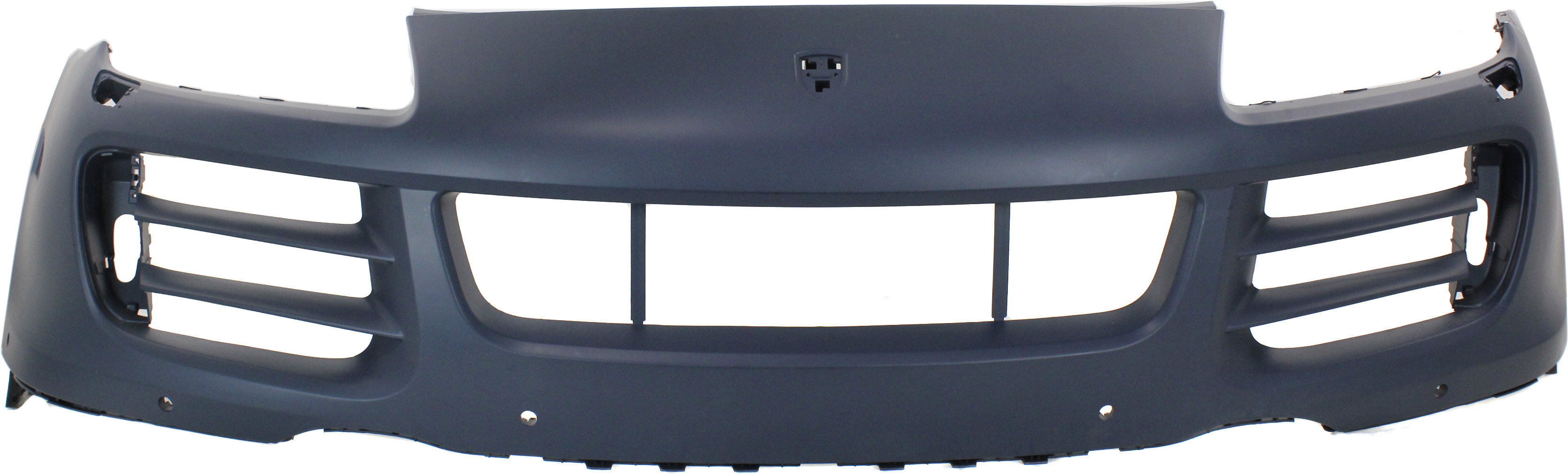 AM CAYENNE 08-10 FRONT BUMPER COVER Primed w HLW and PDC Snsr Holes Base S Models SKU REPP010338P Partslink PO1000138 OEM 95550531113G2X