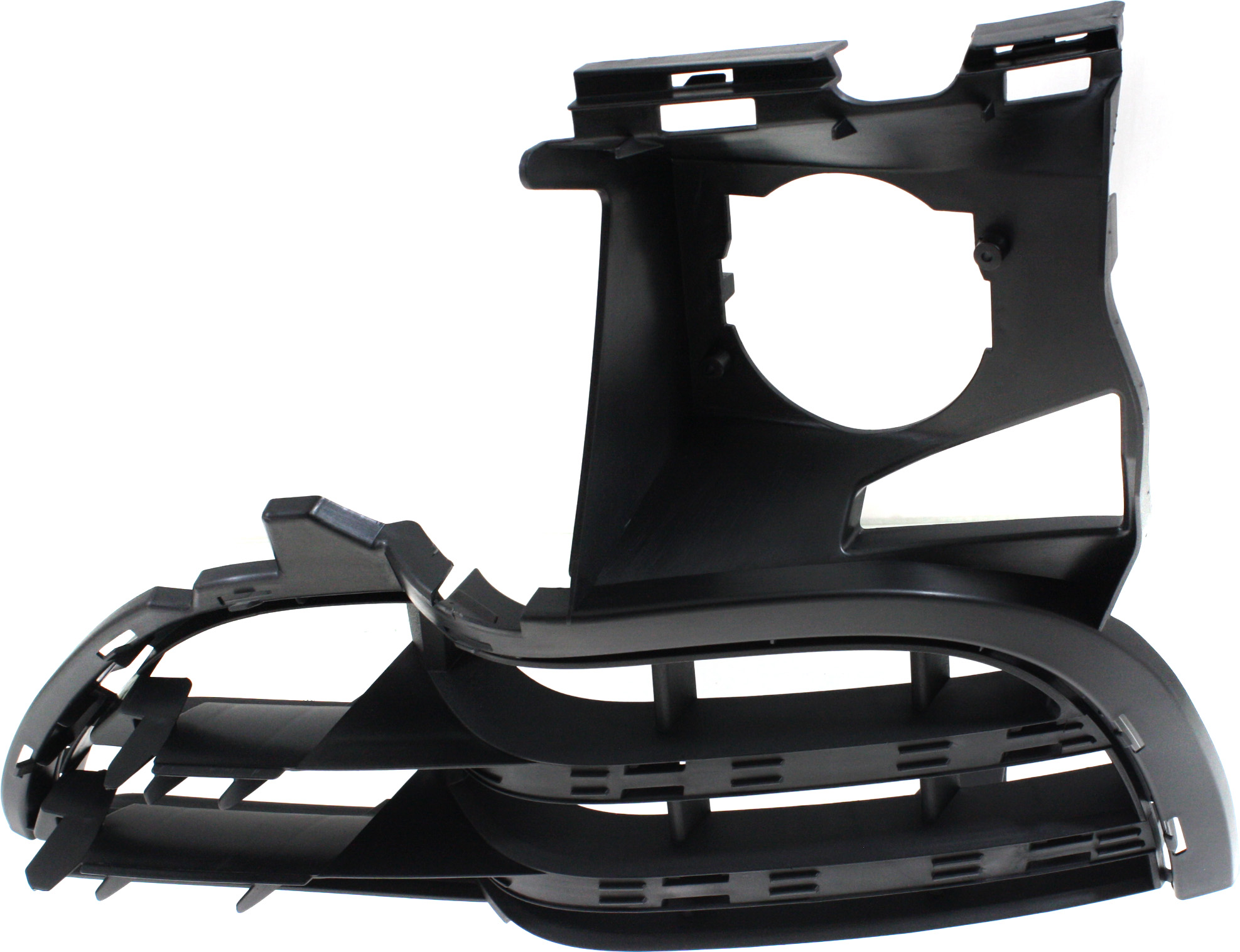 AM CAYENNE 11-14 FRONT BUMPER GRILLE RH Outer Textured Black Gas Base Platinum Edition S Models SKU REPP015503 Partslink PO1039107 OEM 95850568200