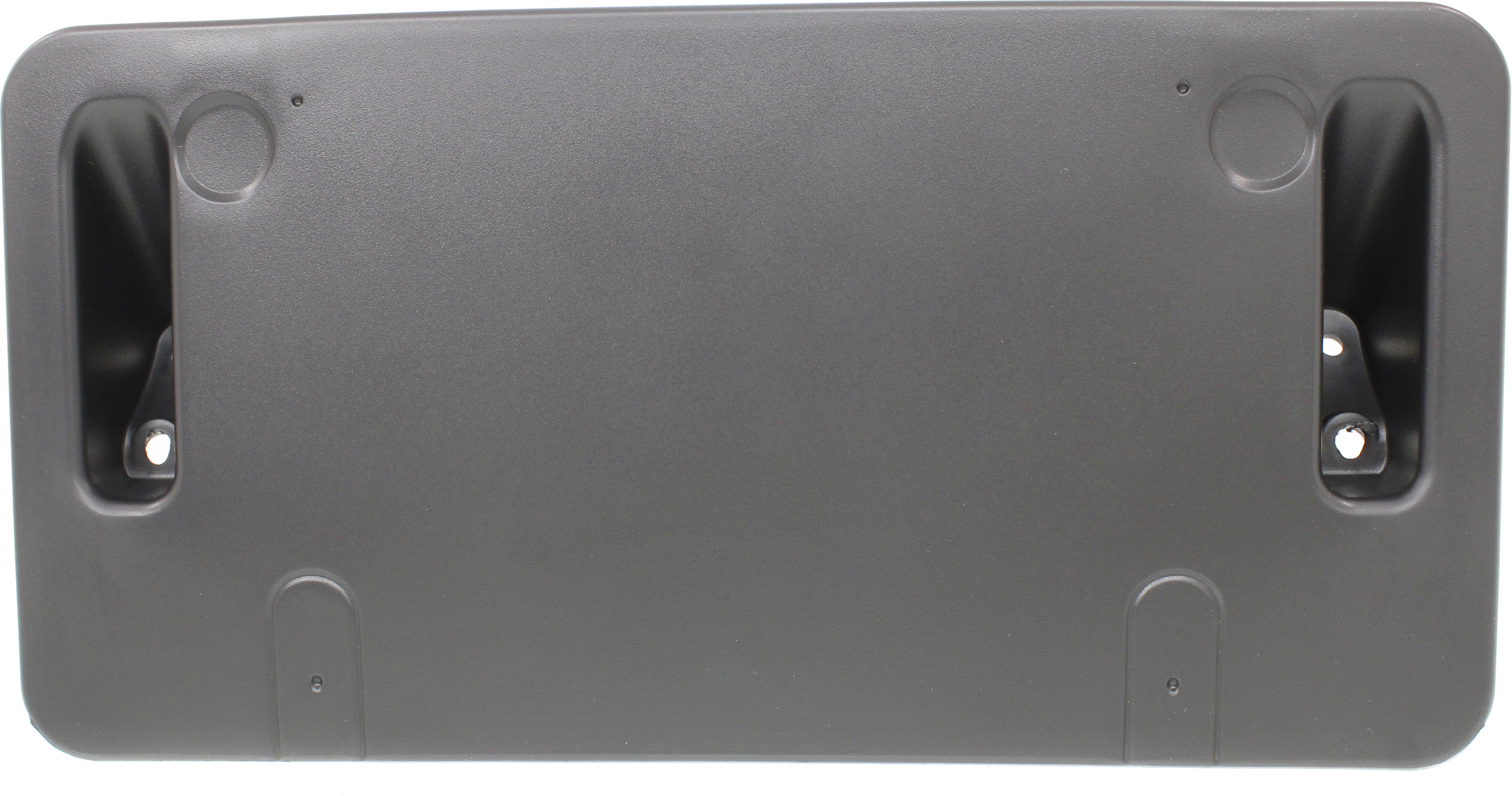 AM MACAN 15-18 FRONT LICENSE PLATE BRACKET Textured Black w o Sport Design Pkg Turbo Model SKU REPP017301 Partslink PO1068100 OEM 95B807287F1E0