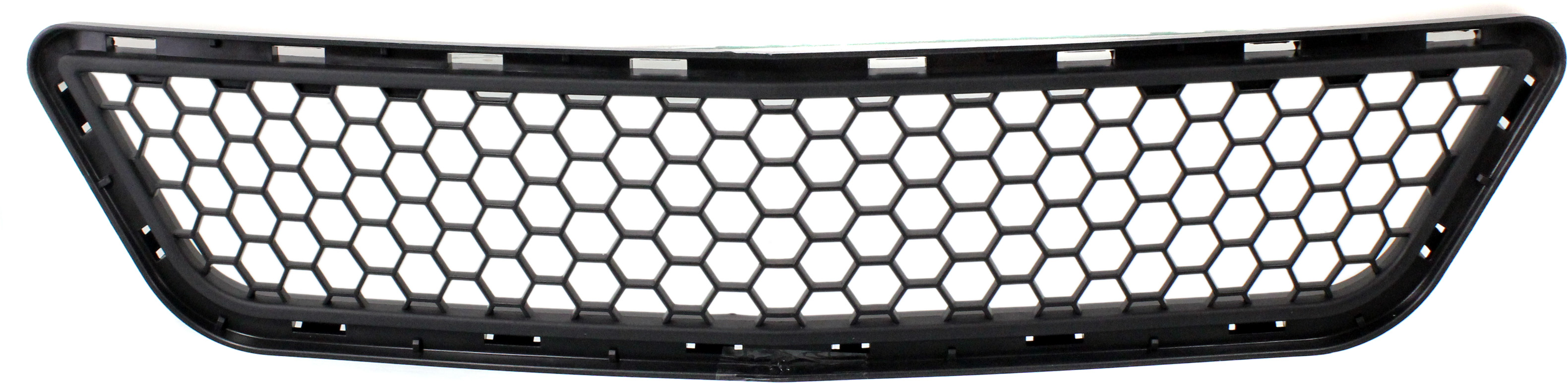 AM G6-09-10 FRONT BUMPER GRILLE Center Lower Adhesive Ptd Black Base GT Models SKU REPP070110 Partslink GM1200642 OEM 20823231