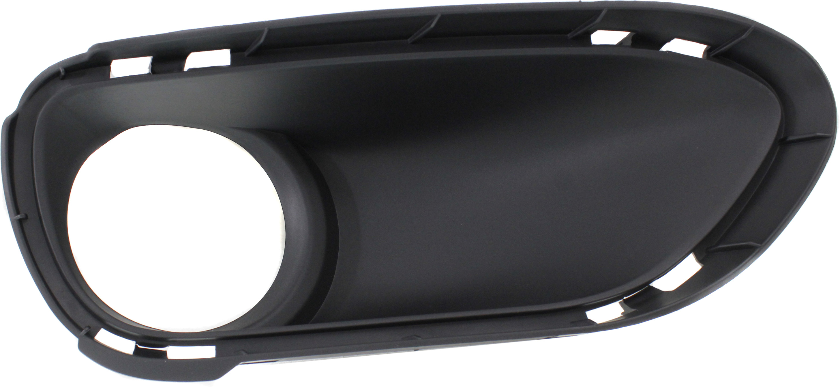 AM CAYENNE 11-14 FRONT FOG LAMP MOLDING RH Textured Black Black Turbo Model SKU REPP108203 Partslink PO1039105 OEM 95850509400