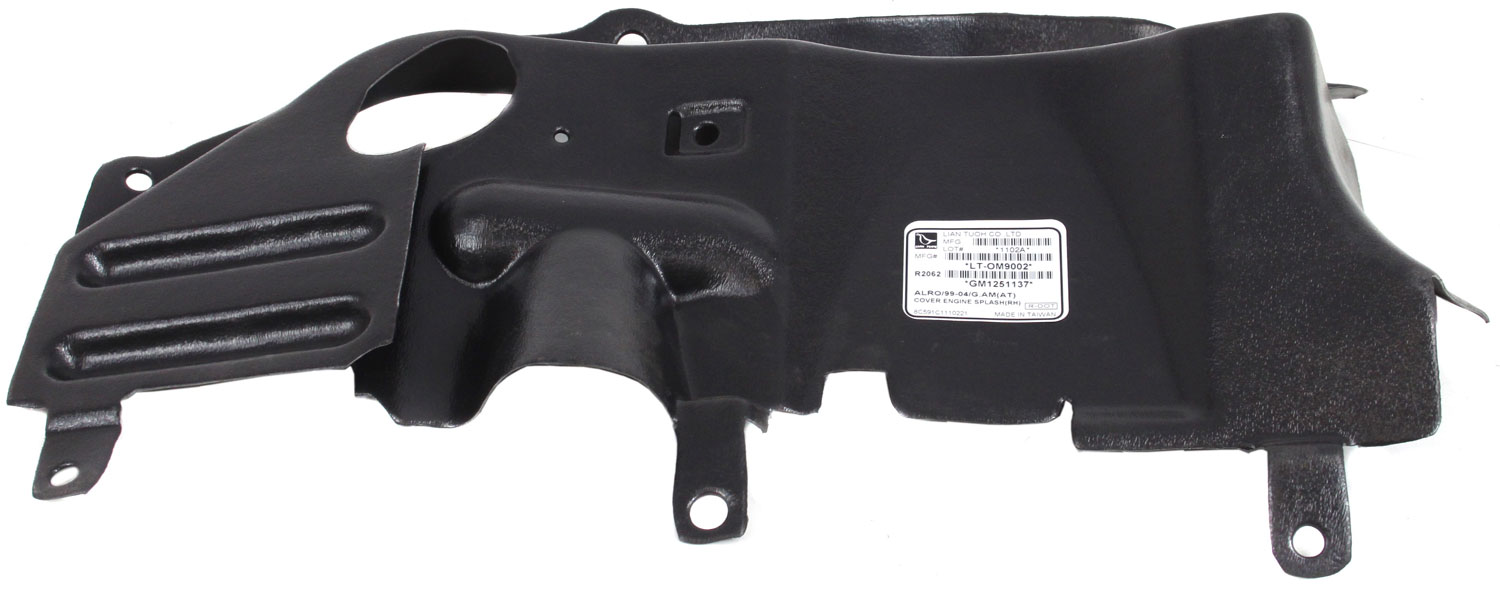 AM GRAND AM 99-05 ENGINE SPLASH SHIELD Under Cover RH Man Auto Trans SKU REPP310102 Partslink GM1251137 OEM 22654880
