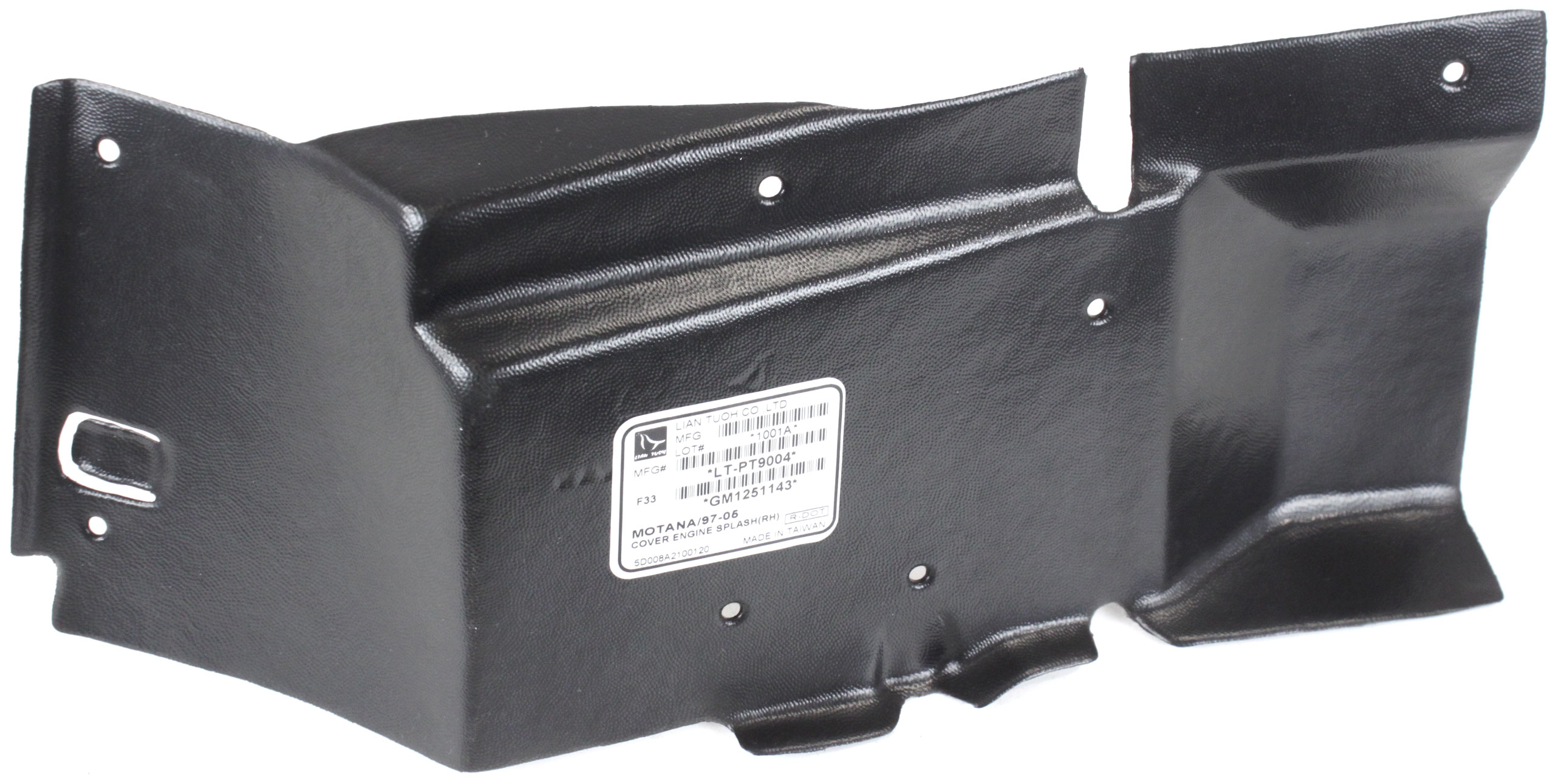 AM MONTANA 99-05 ENGINE SPLASH SHIELD Under Cover RH SKU REPP310105 Partslink GM1251143 OEM 10294085