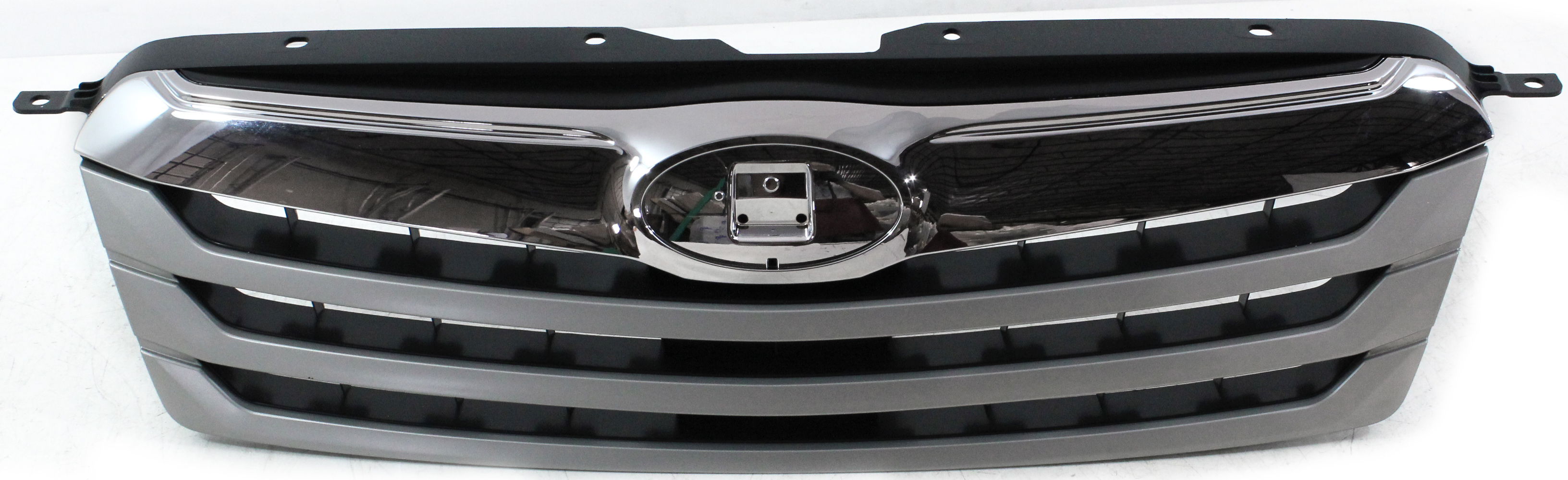 AM OUTBACK 10-12 GRILLE Silver Shell w Textured Gray Insert SKU REPS070118 Partslink SU1200143 OEM 91121AJ04B