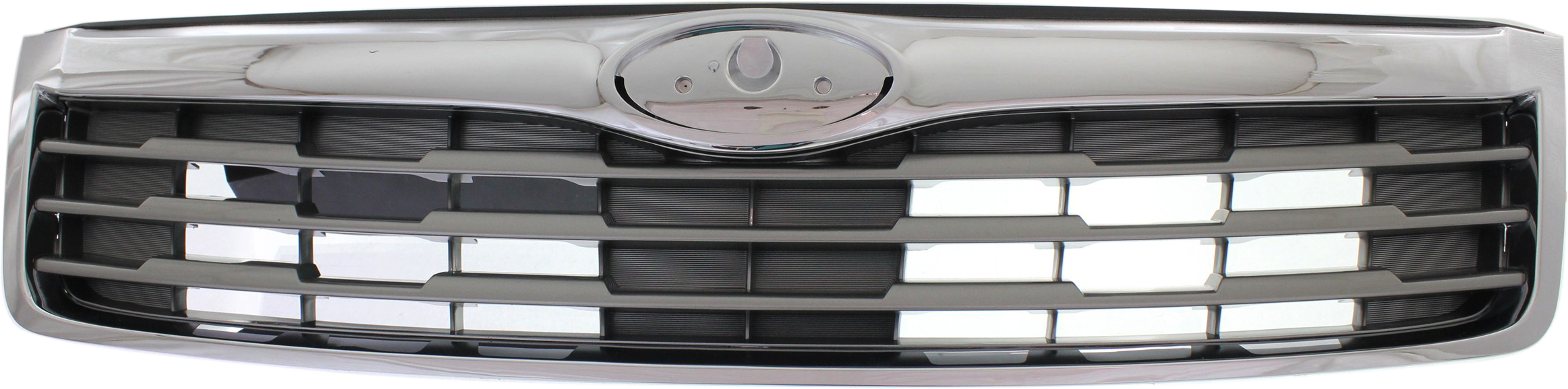 AM FORESTER 11-13 GRILLE Chrome Shell Painted Silver Insert SKU REPS070129 Partslink SU1200149 OEM 91121SC040