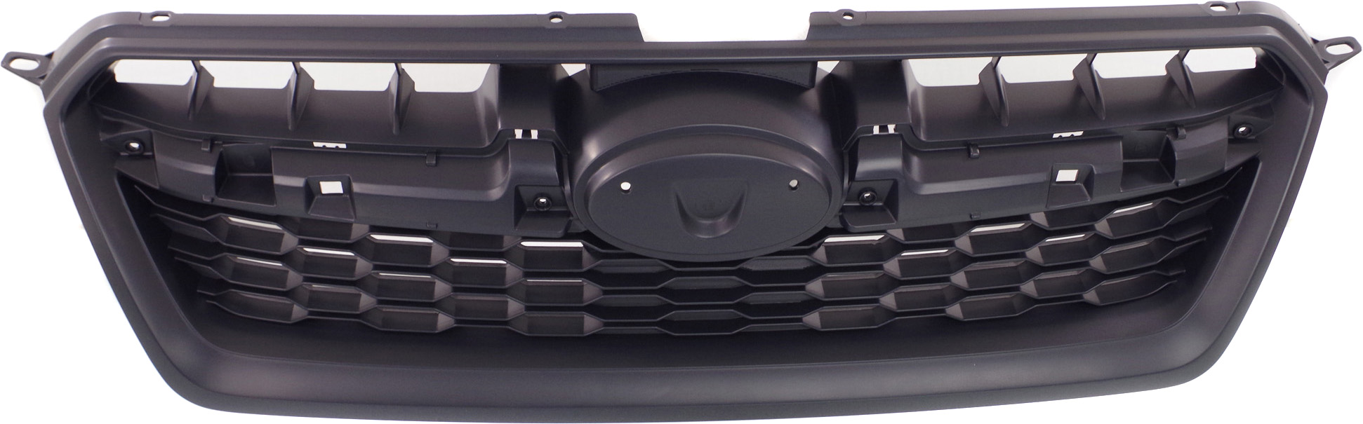 AM IMPREZA 12-14 GRILLE Painted Black Shell and Insert Sedan Wagon Exc. WRX Models SKU REPS070138 Partslink SU1200158 OEM 91122FJ000