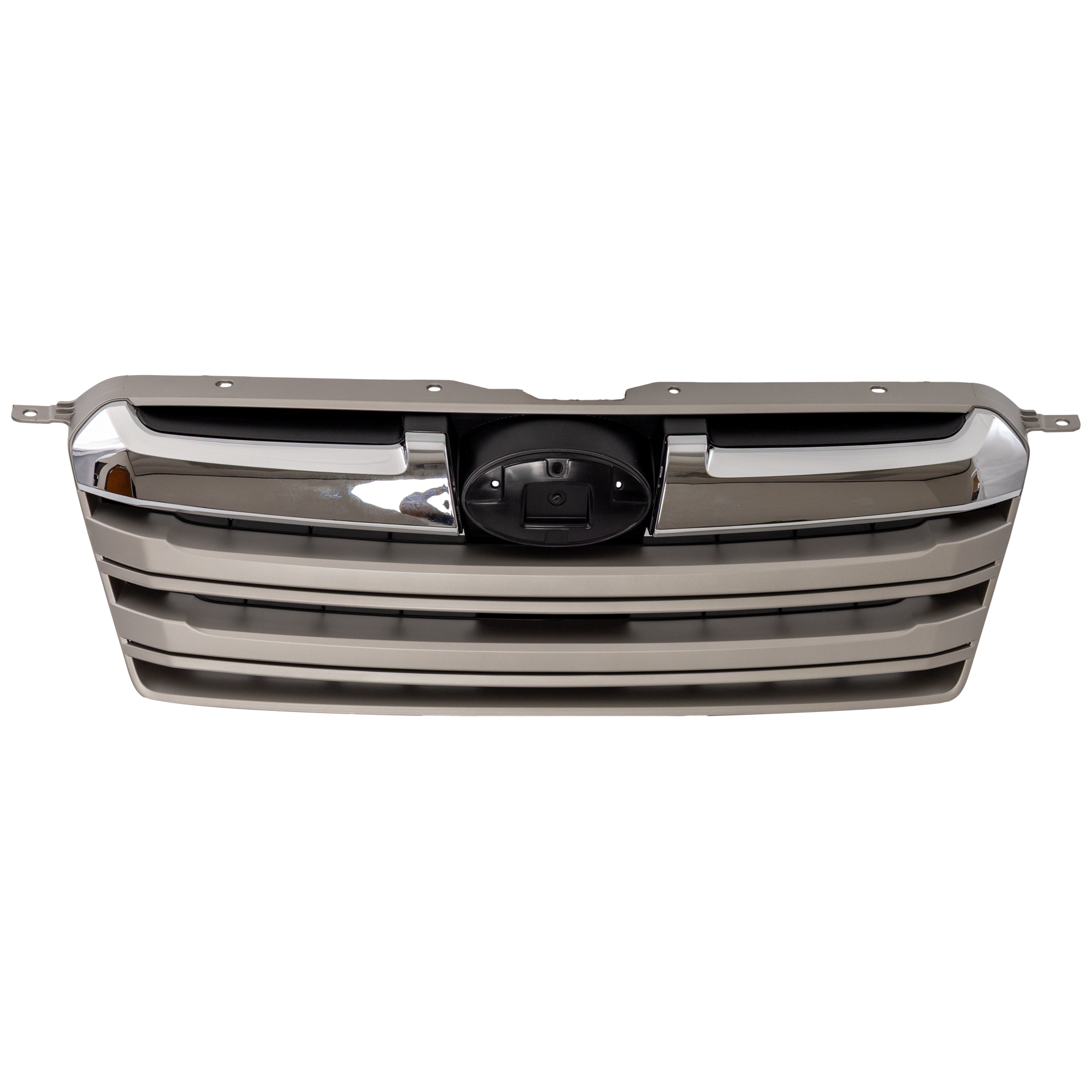 AM OUTBACK 13-14 GRILLE Textured Black Shell and Insert w Chrome and Silver Molding SKU REPS070140 Partslink SU1200152 OEM 91121AJ14A